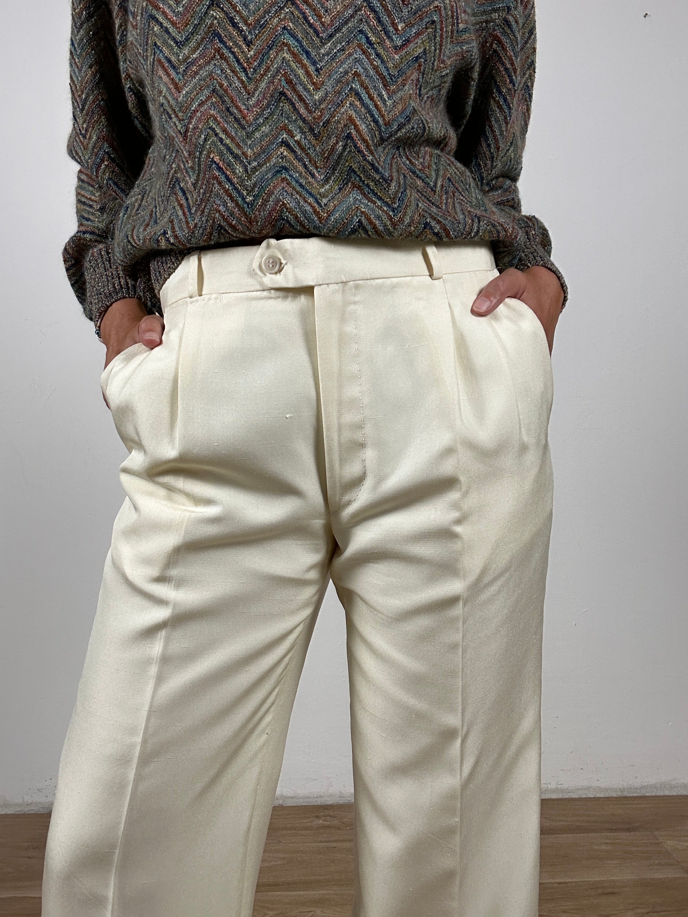 Il pantalone in seta