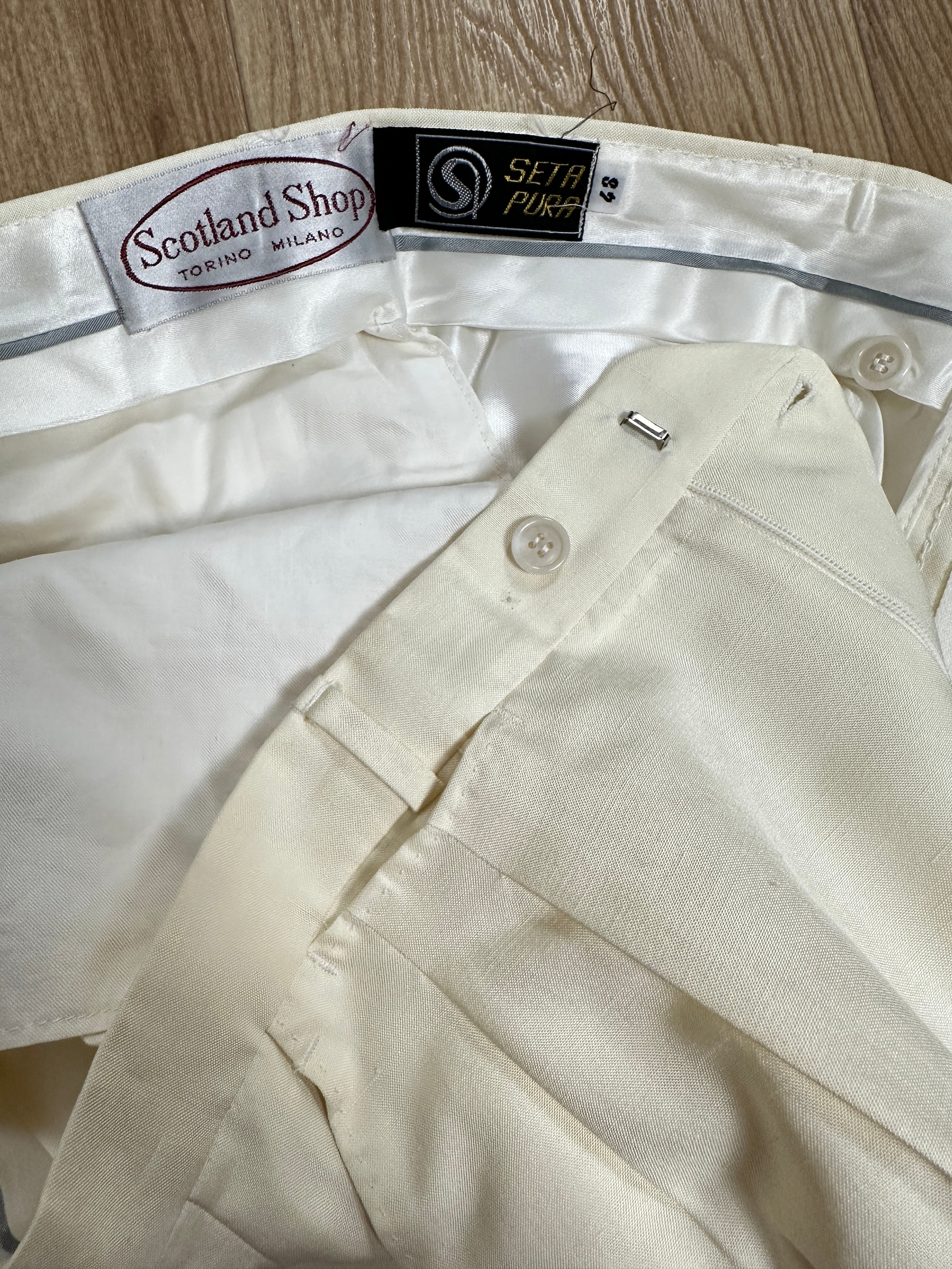Il pantalone in seta