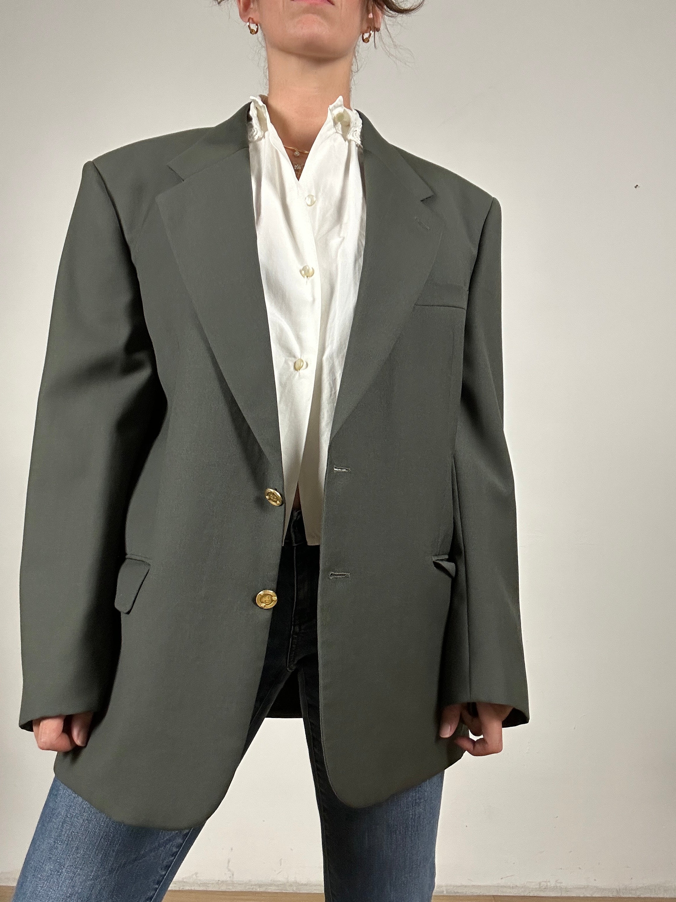 Christian Dior green blazer