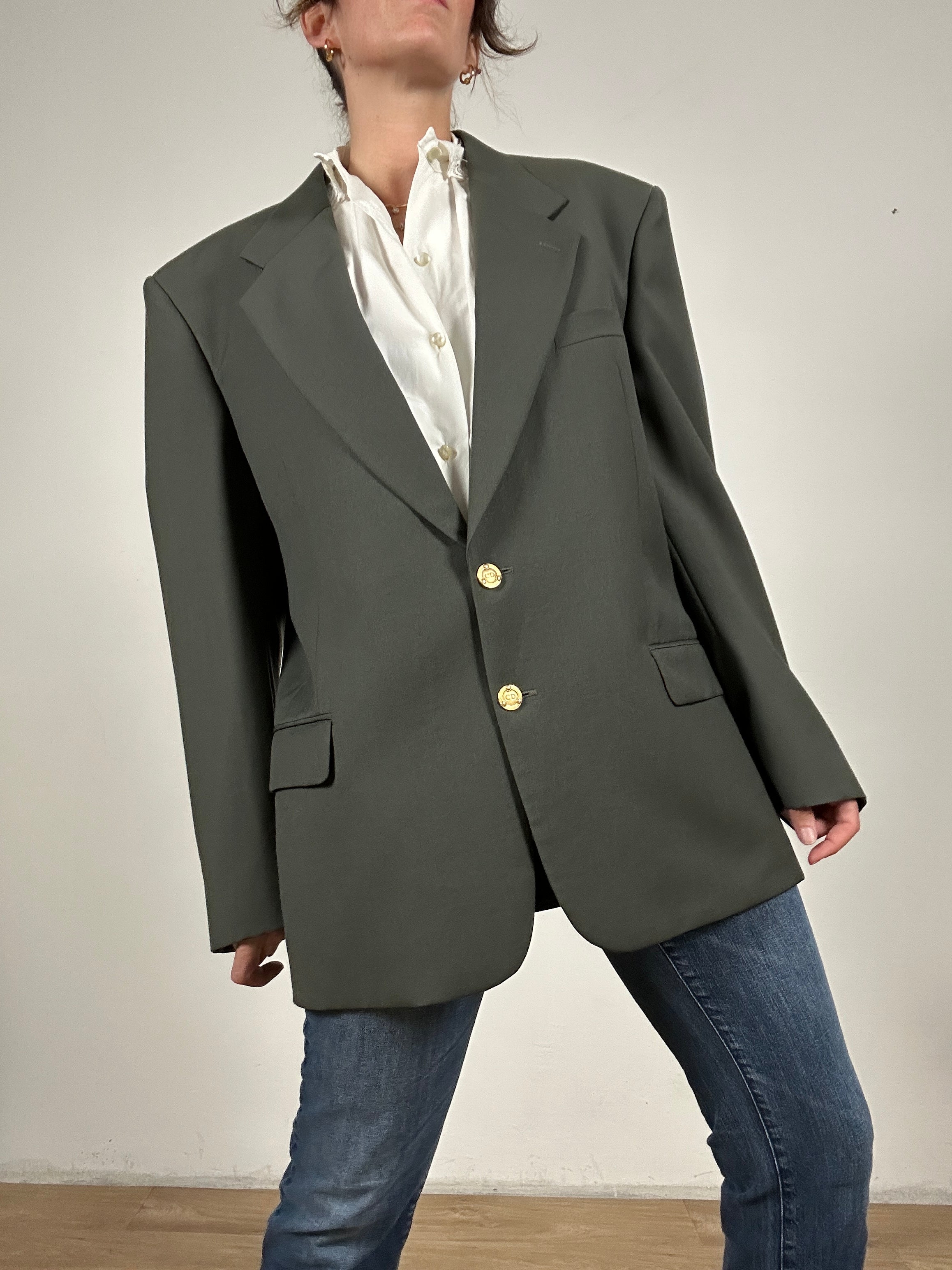 Christian Dior green blazer