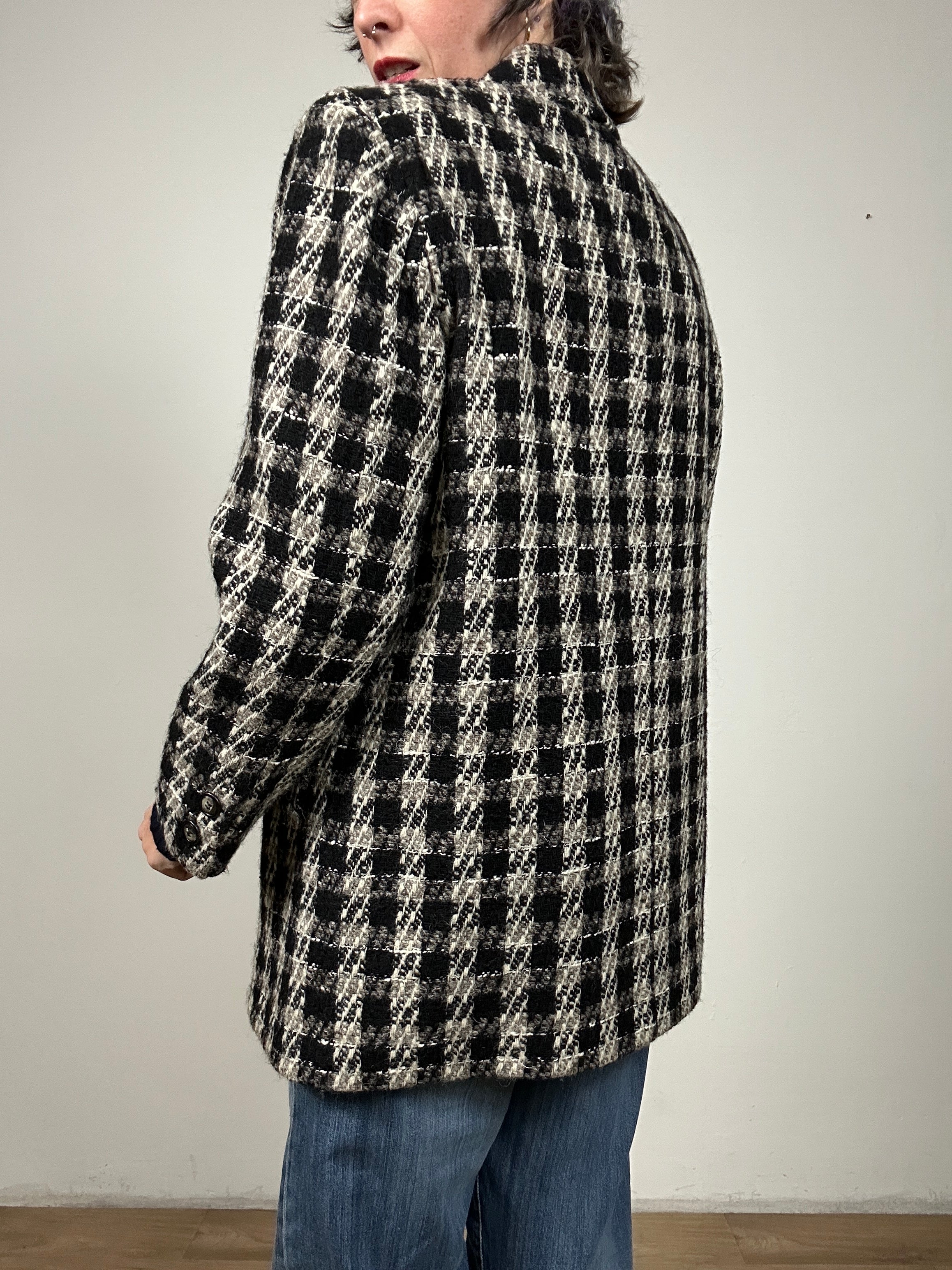 Wool vichy coat