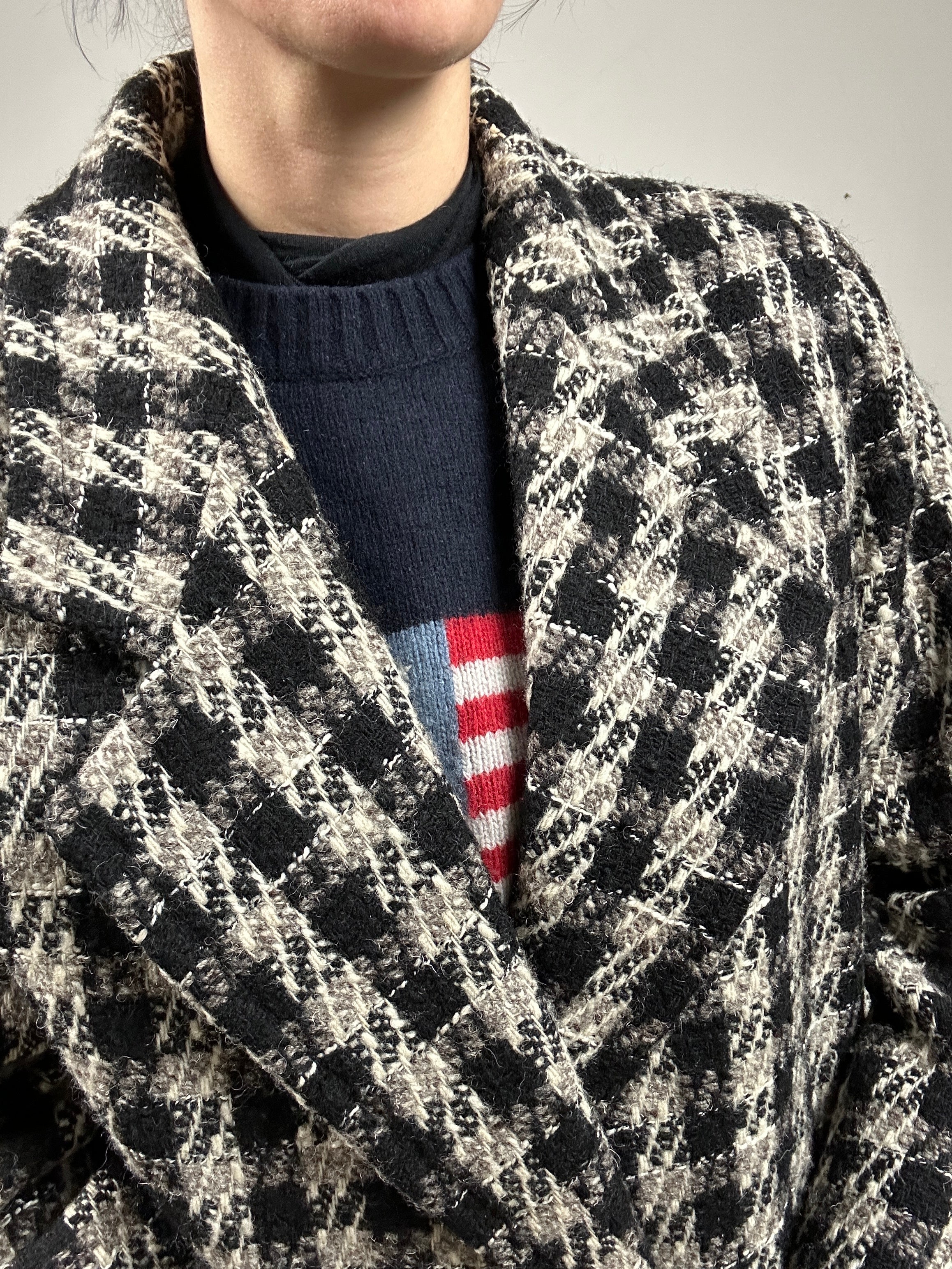 Wool vichy coat