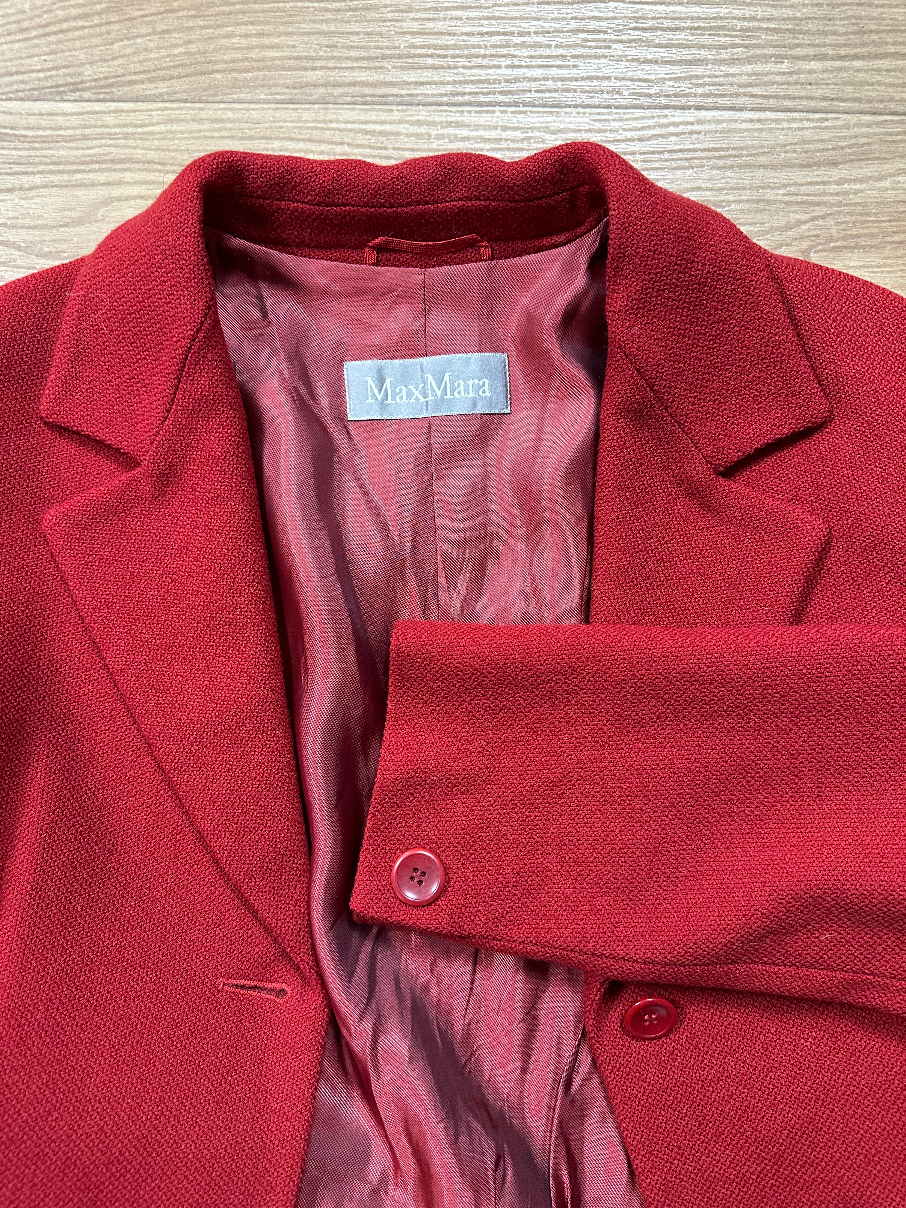 Blazer rosso ciliegia