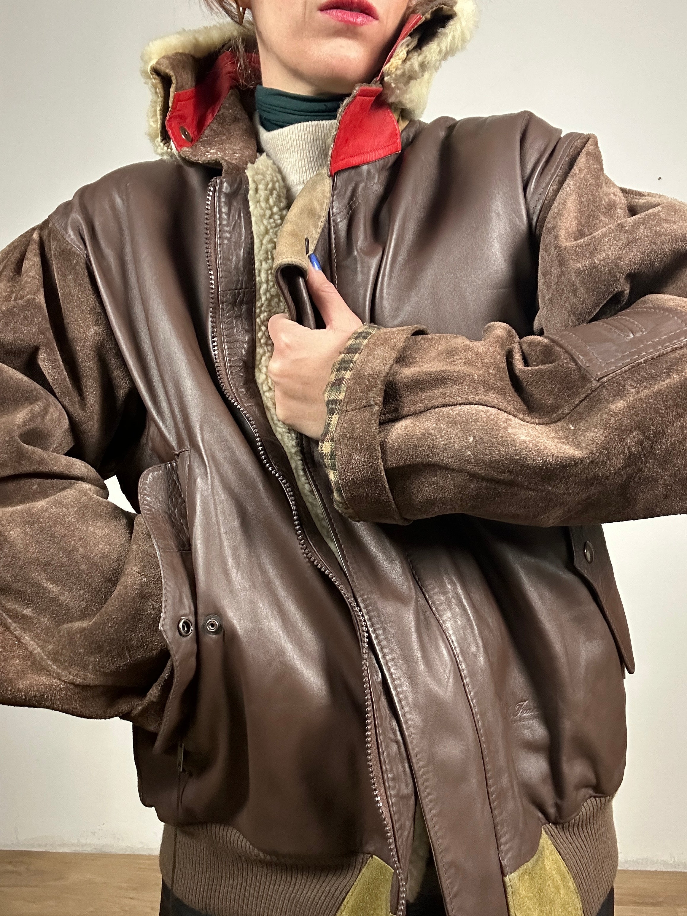 giacca di pelle vintage