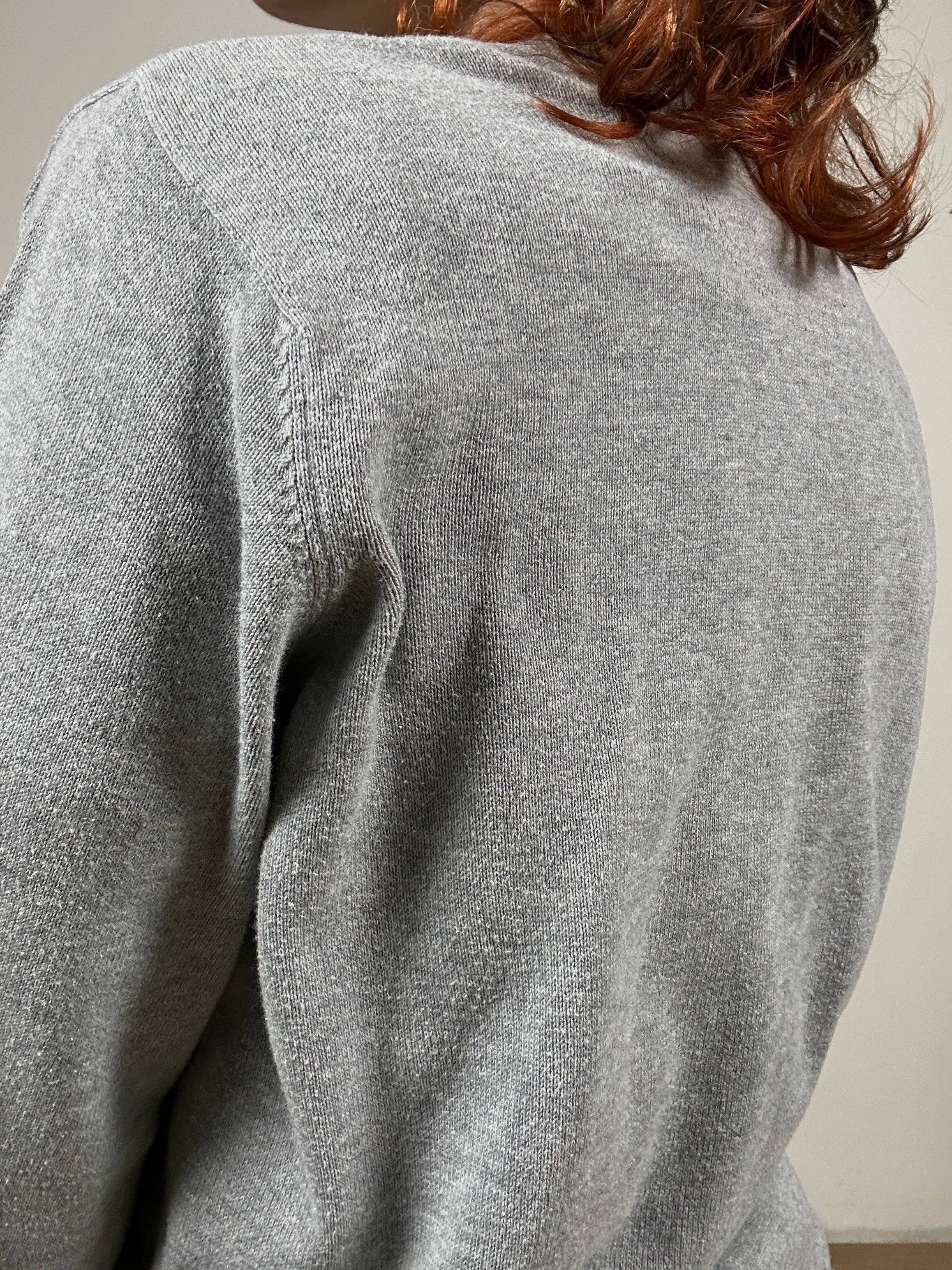 Grey Lacoste sweater