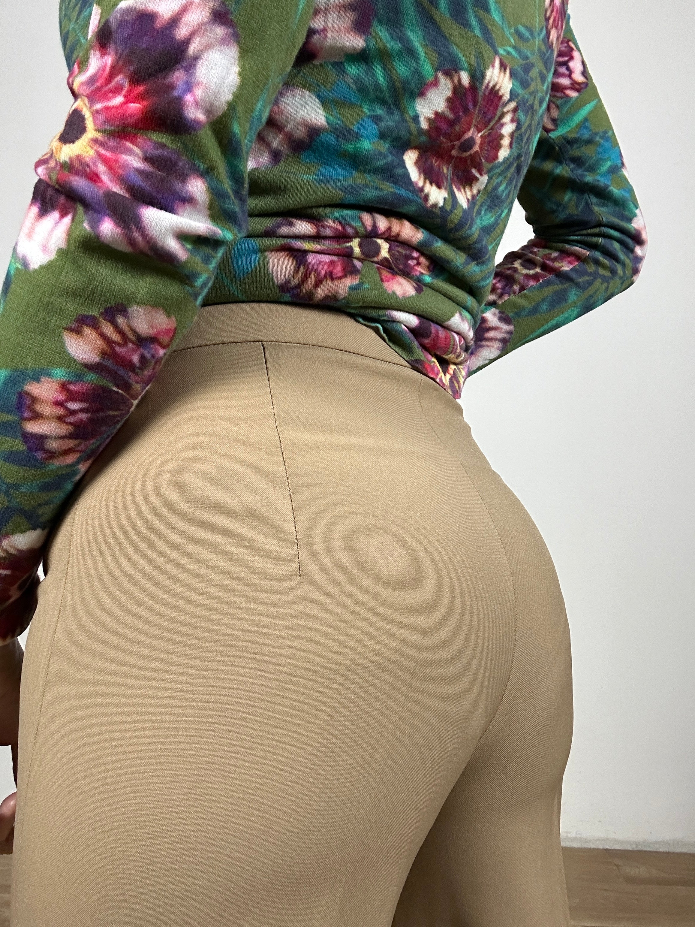 Camel y2k pants