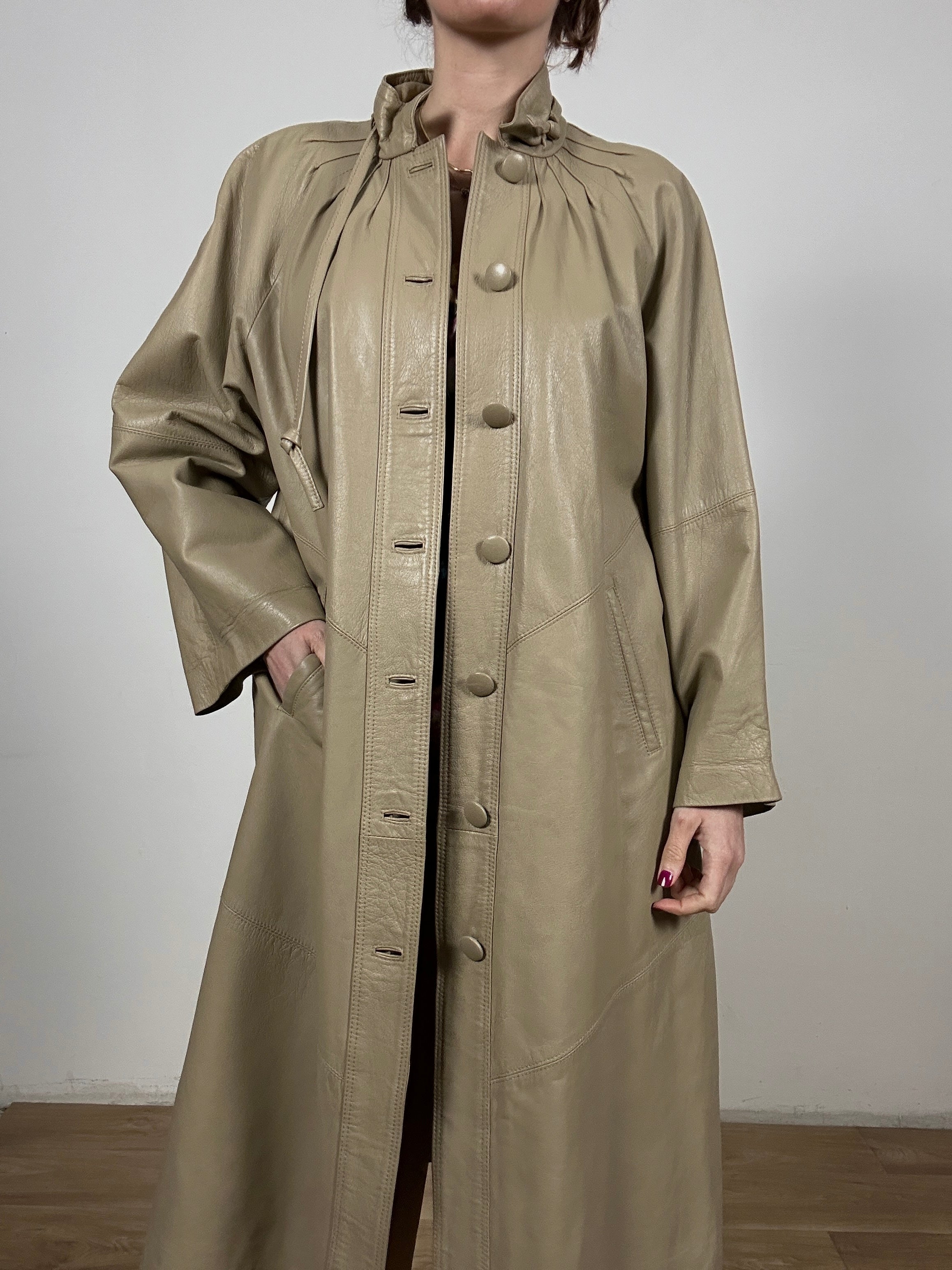 Indimenticabile leater long jacket