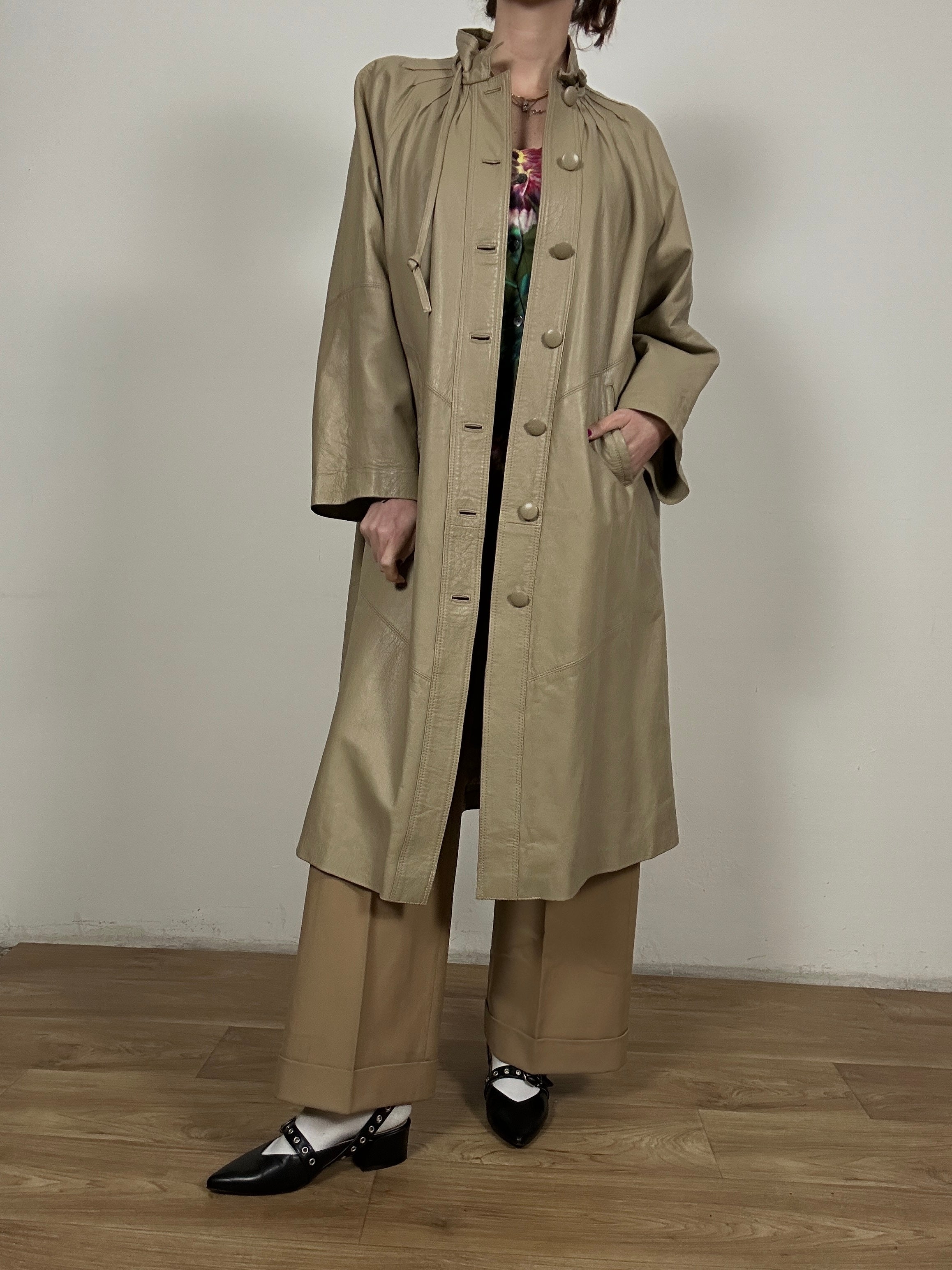 Indimenticabile leater long jacket