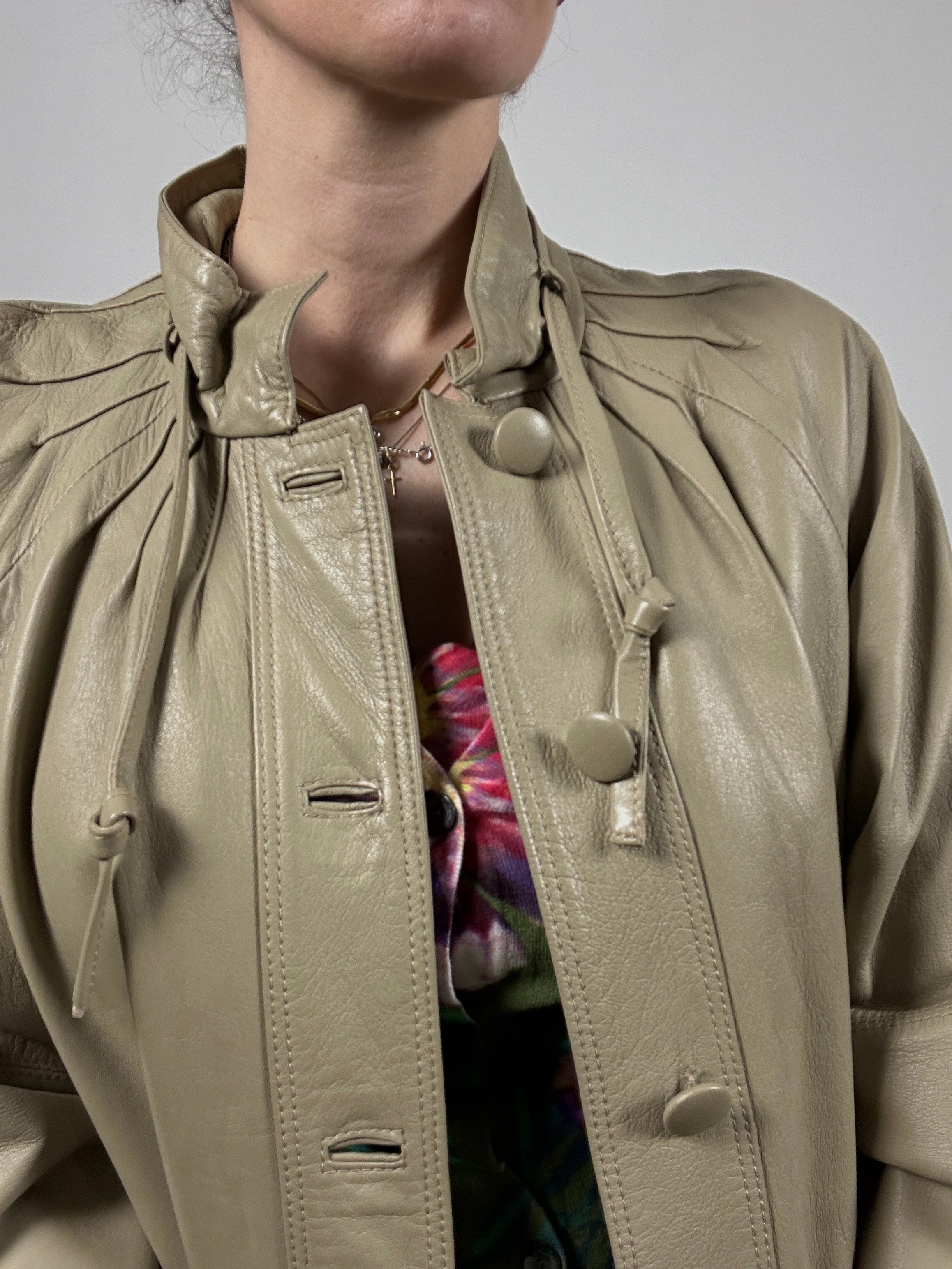 Indimenticabile leater long jacket