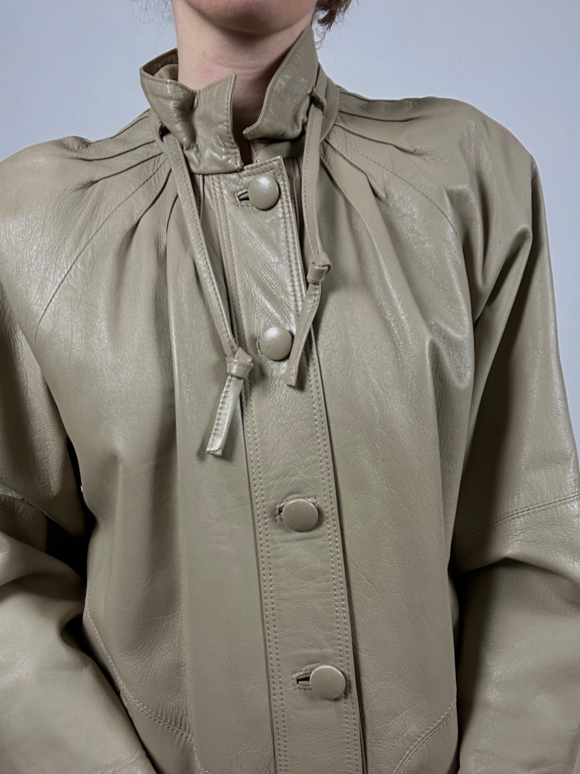 Indimenticabile leater long jacket