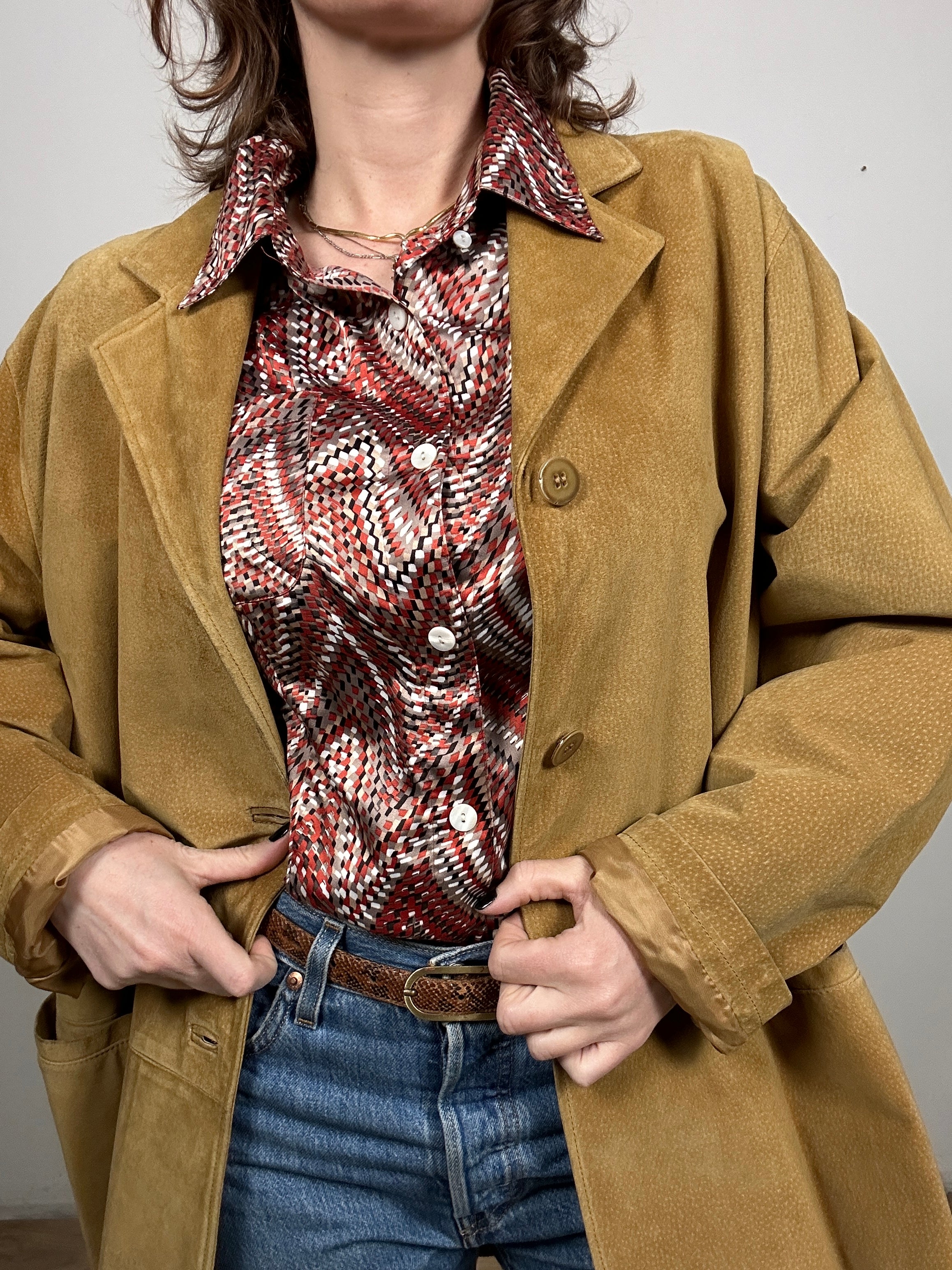 giacca pelle vintage