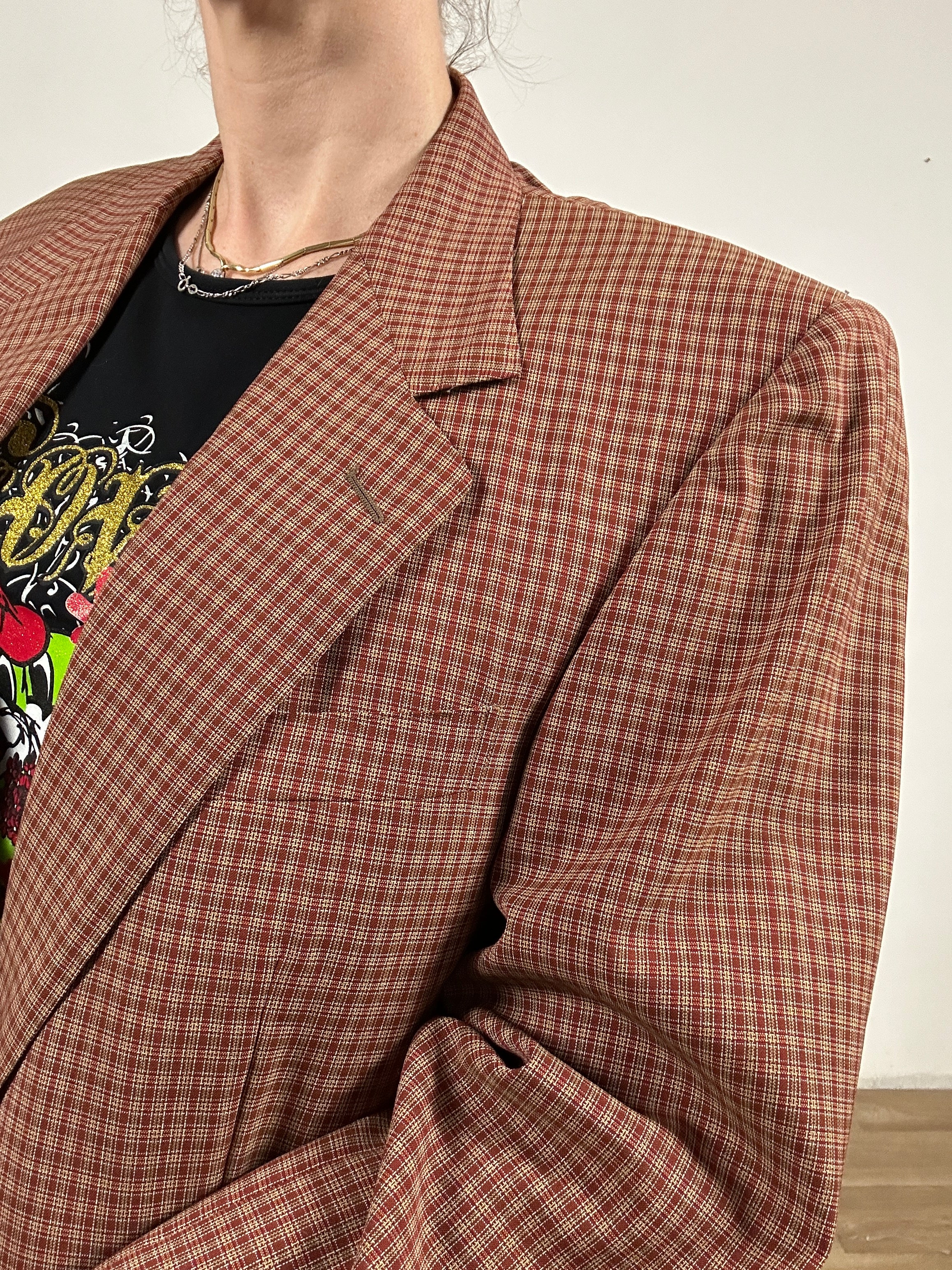The red Zegna blazer