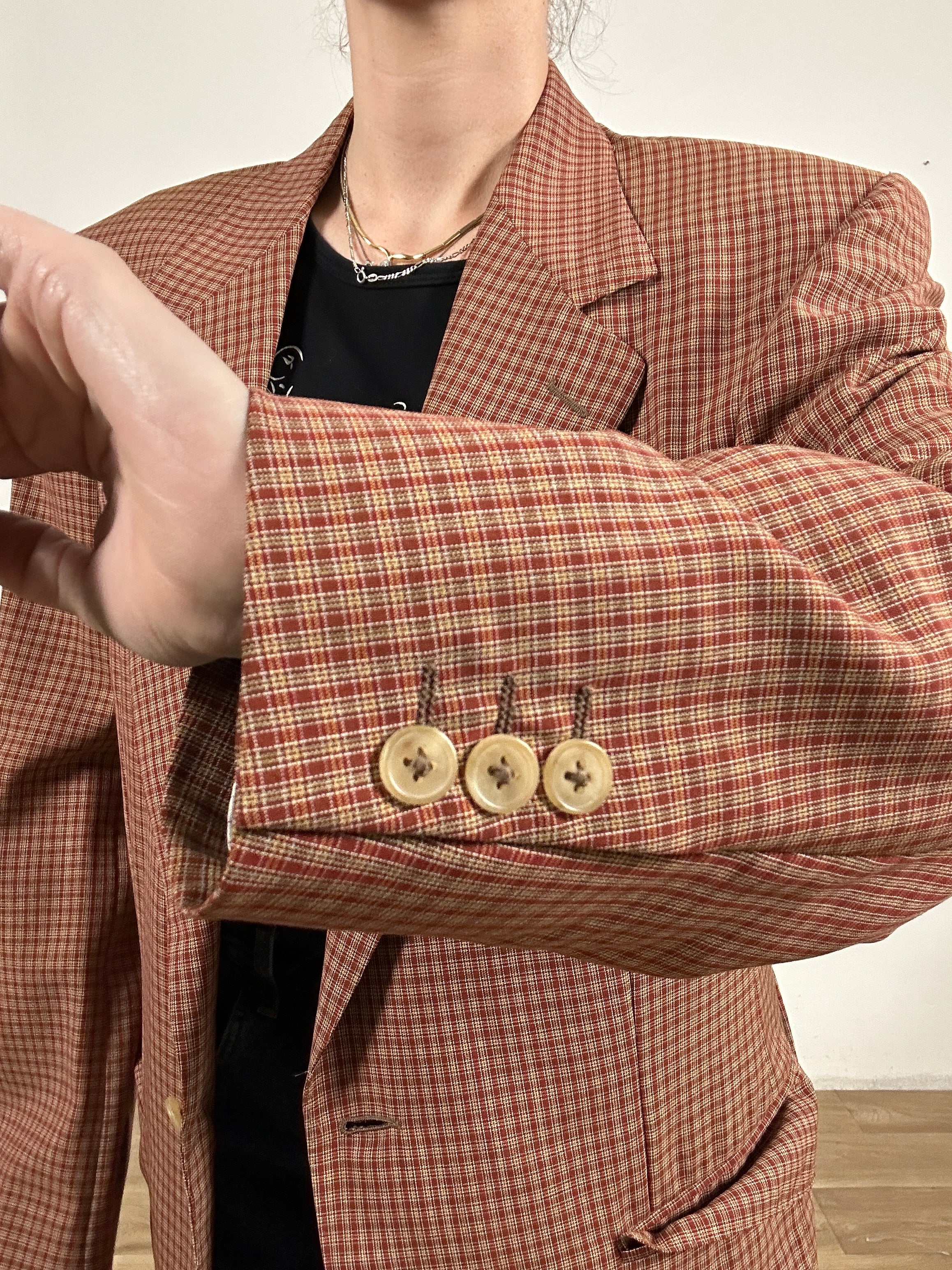 The red Zegna blazer
