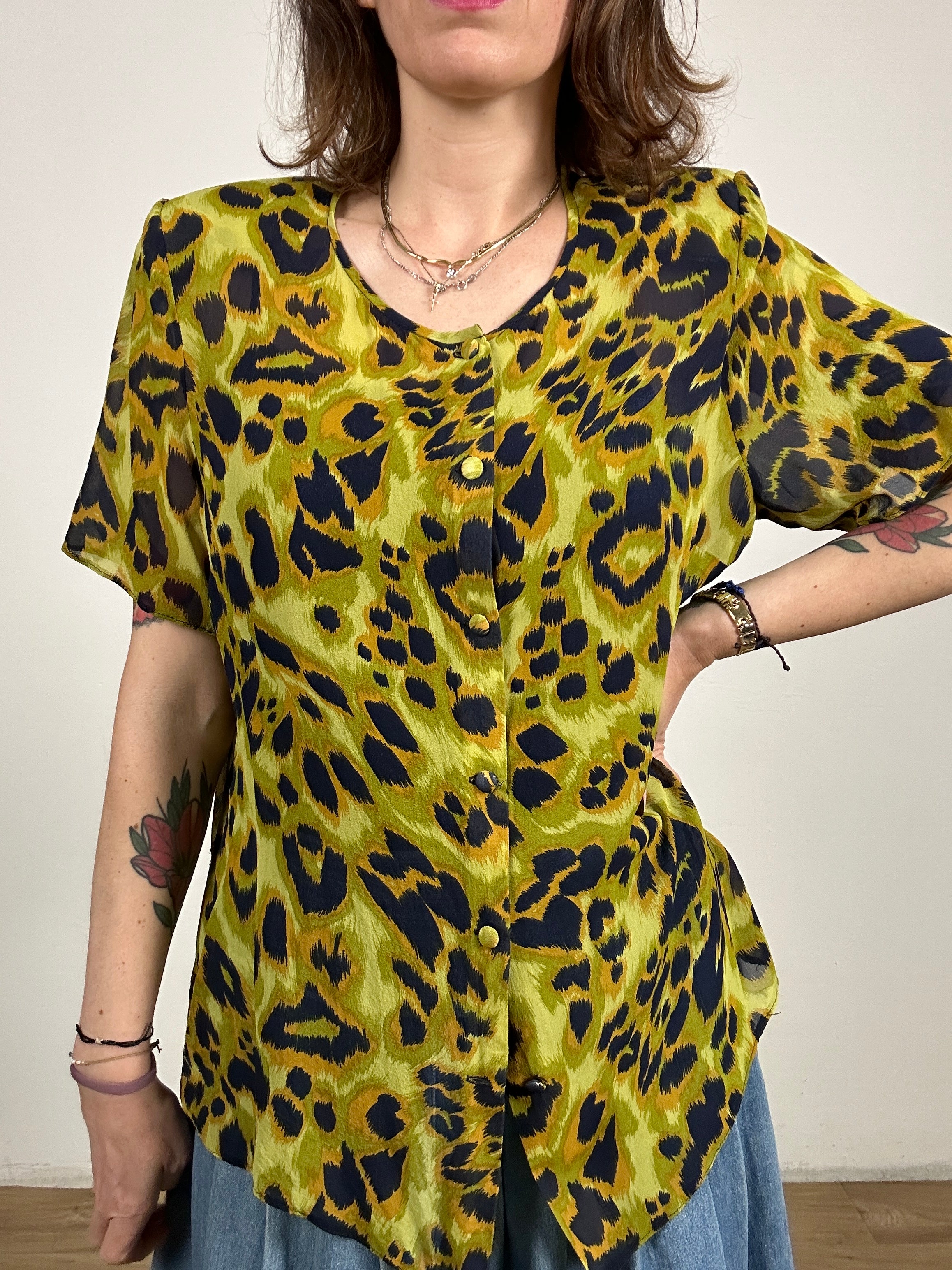 Camicetta animalier vintage
