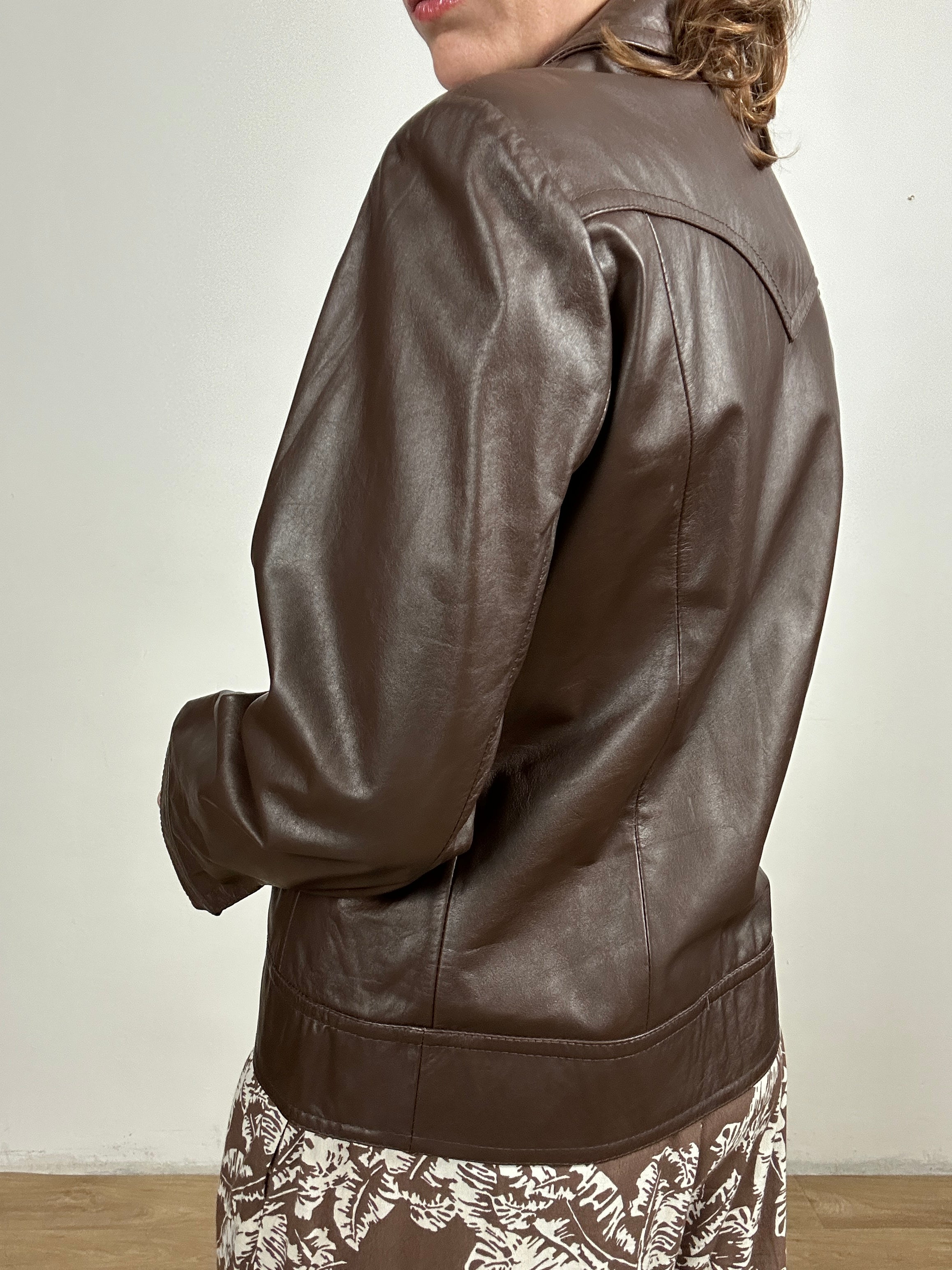 Cioccogiacca in pelle vintage