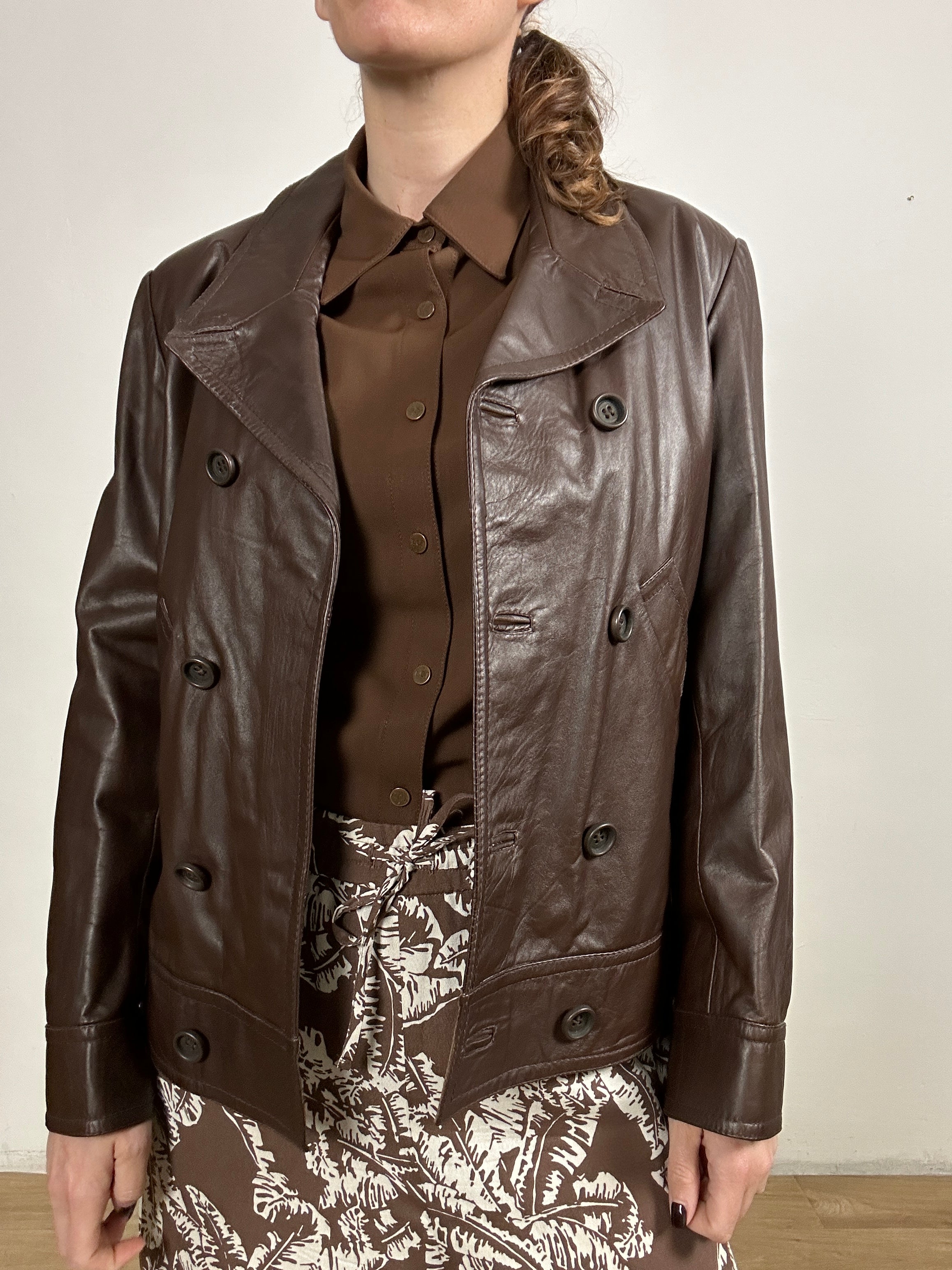 Cioccogiacca in pelle vintage
