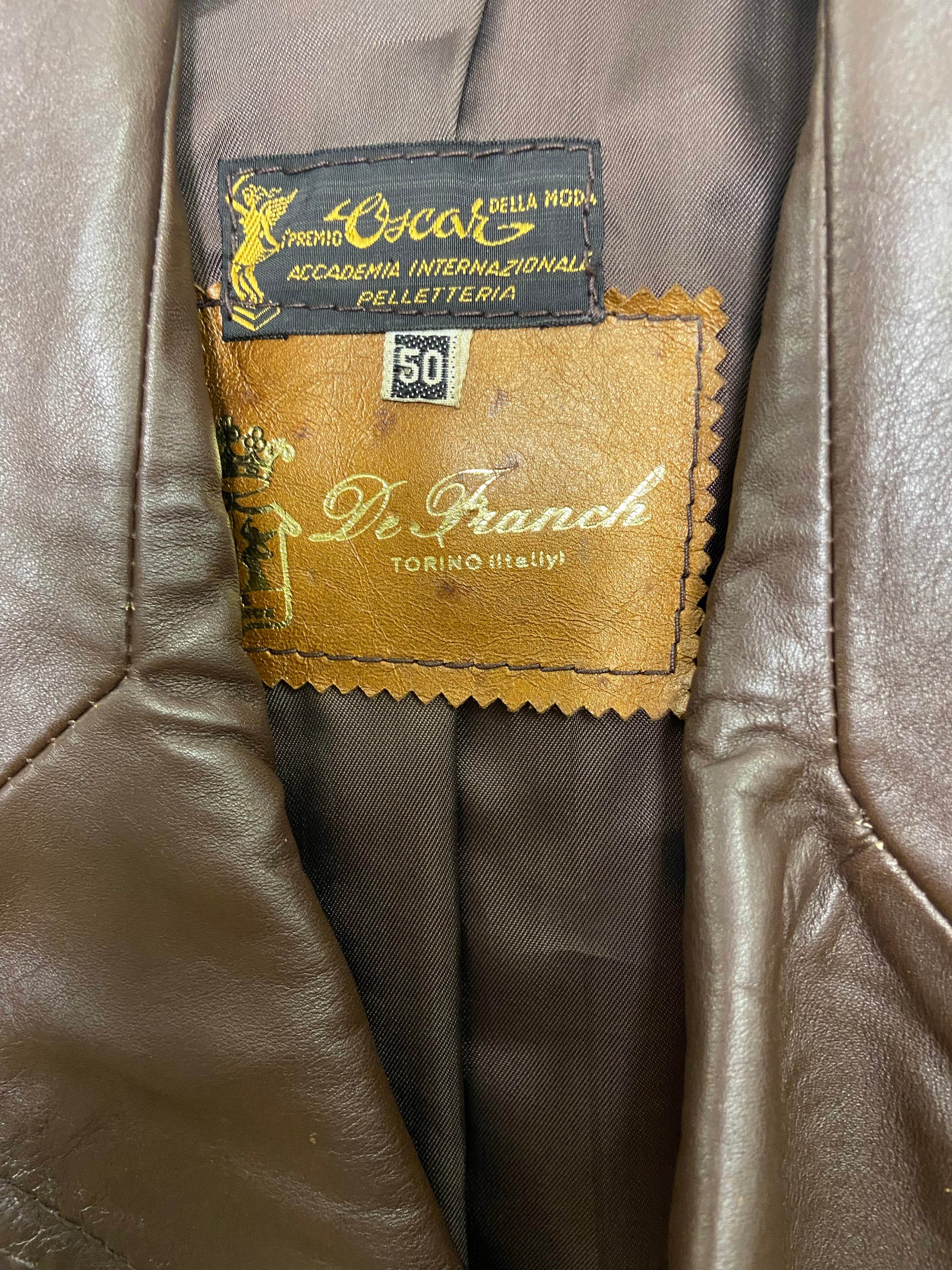 Cioccogiacca in pelle vintage
