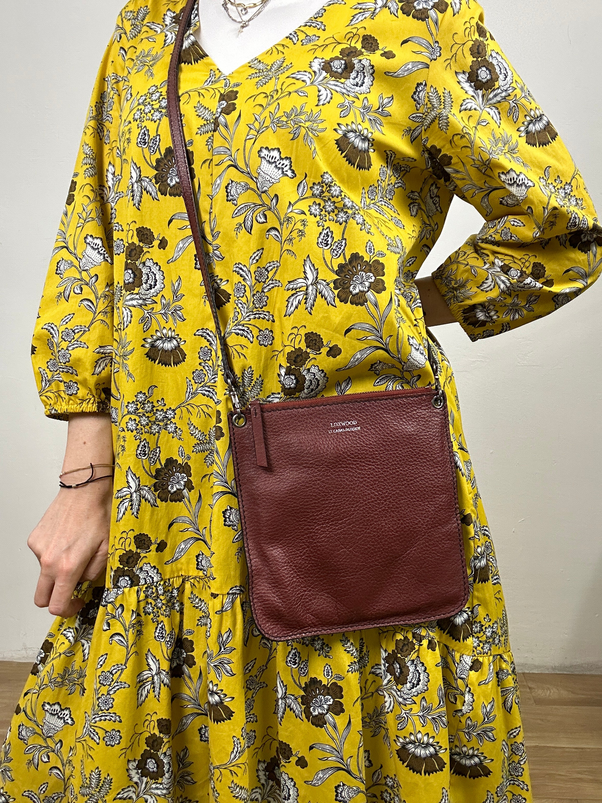 tracollina vintage in pelle