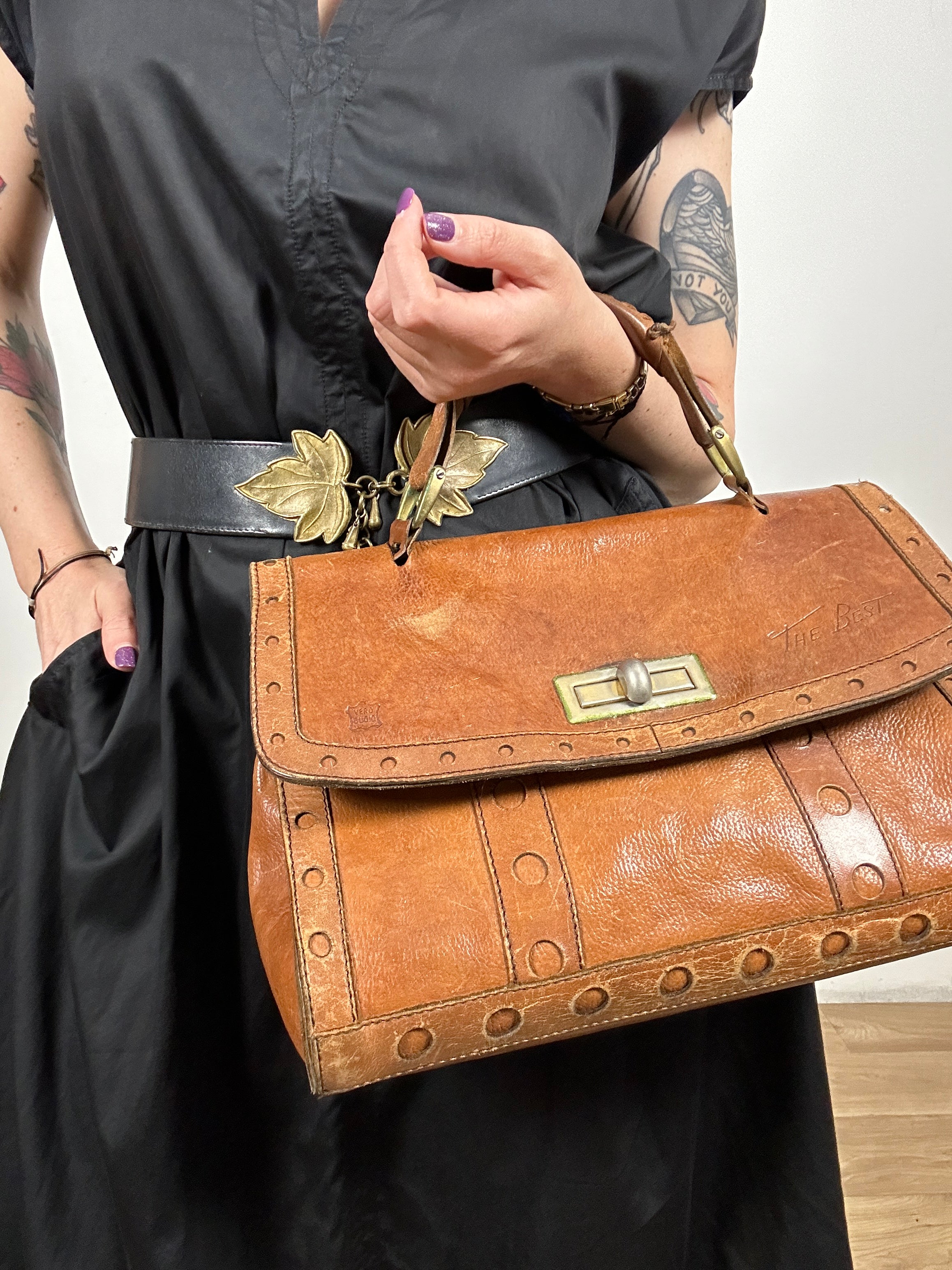Borsetta in cuoio vintage