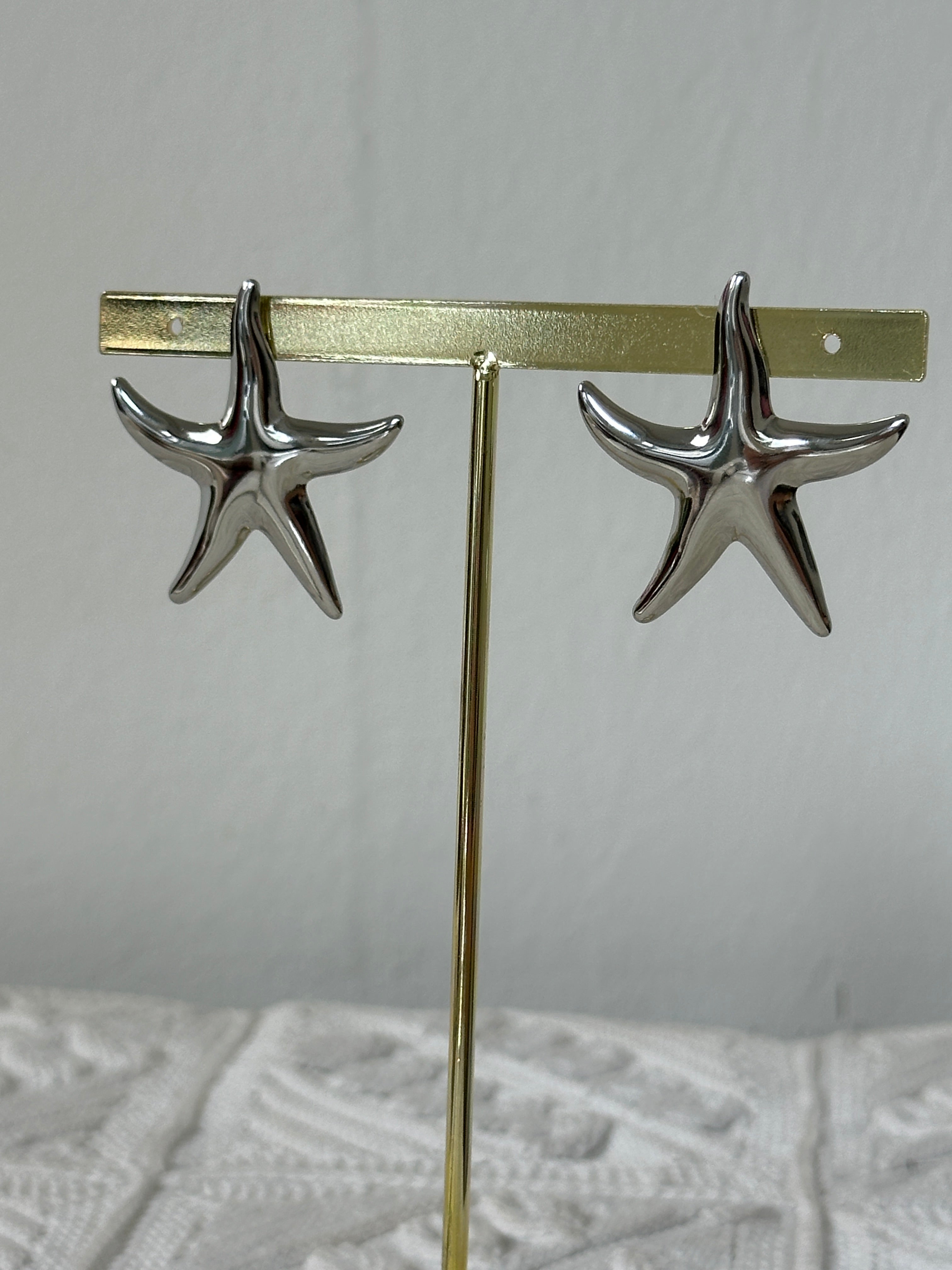 Un pò star un pò fish earrings silver