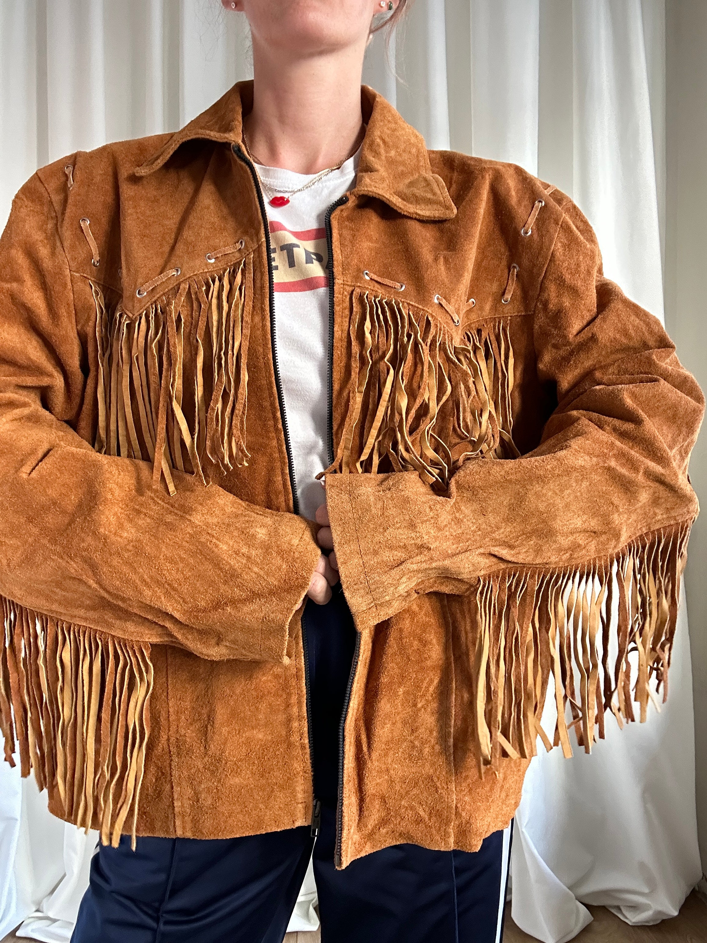 giacca pelle vintage