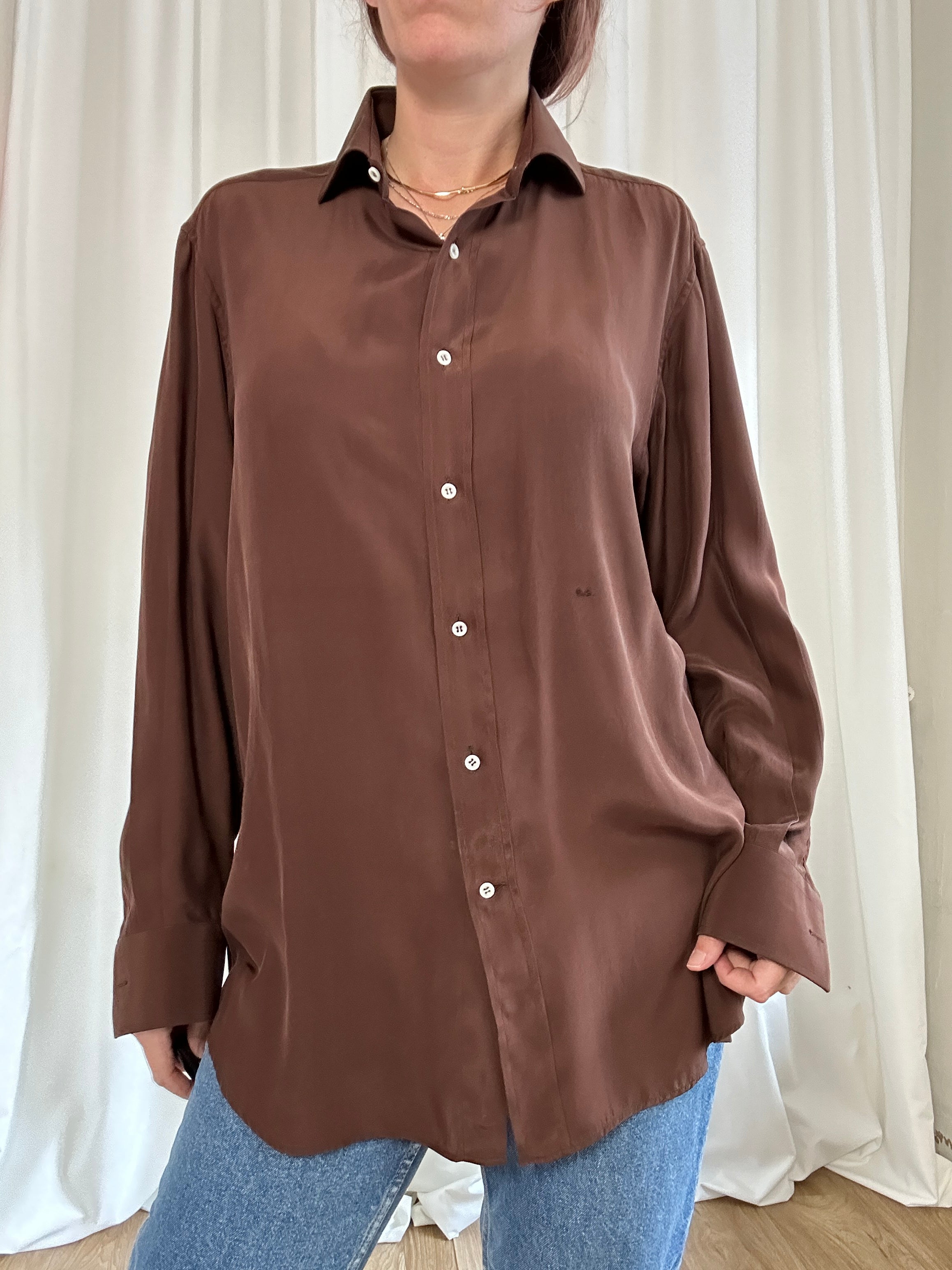 Cioccolatino silk shirt