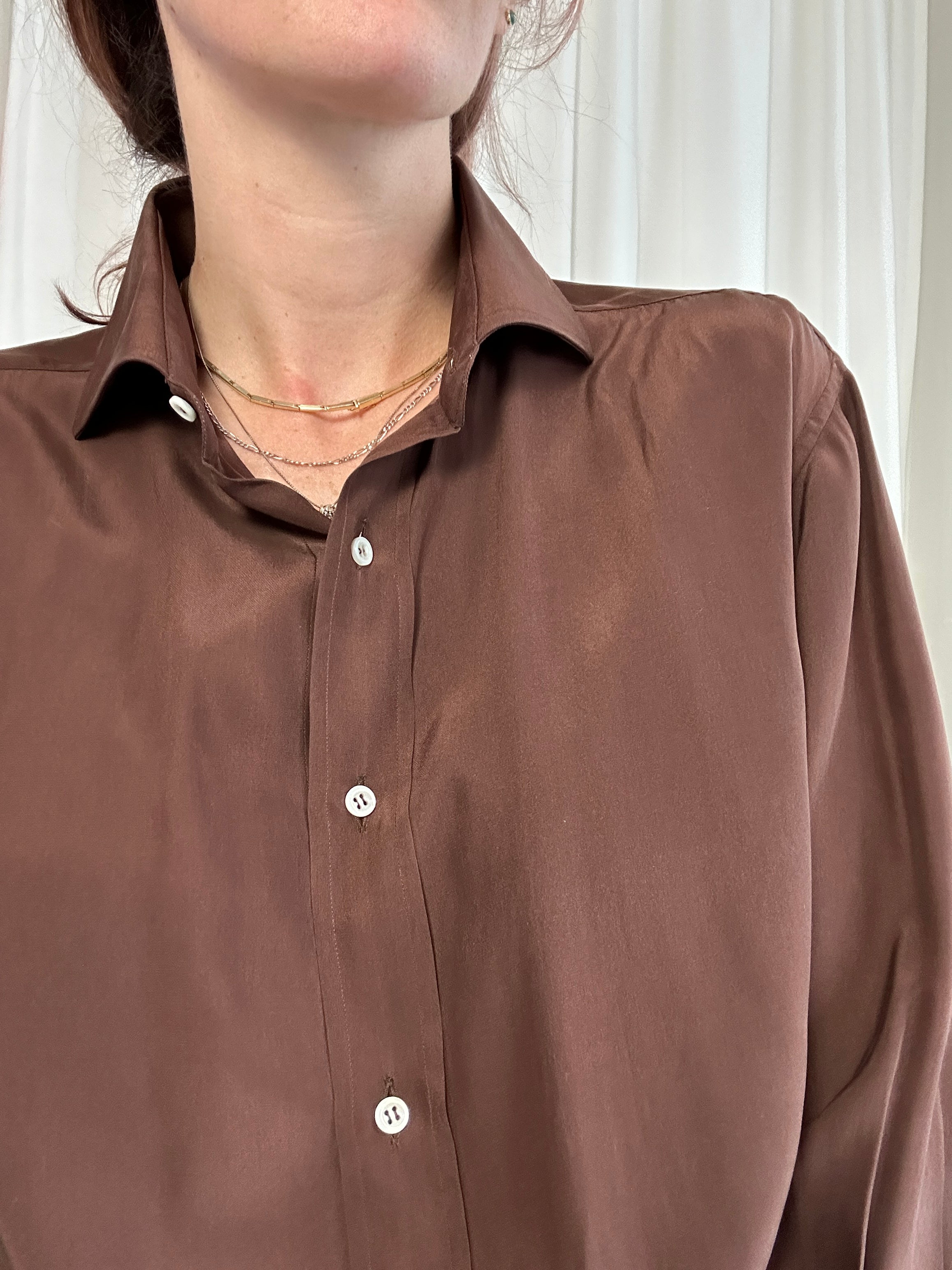 Cioccolatino silk shirt