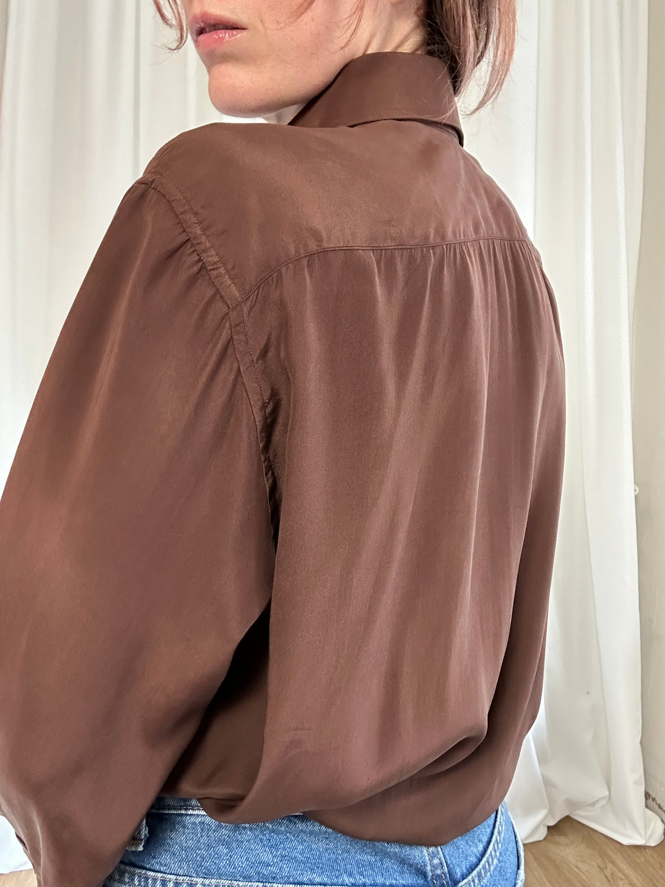 Cioccolatino silk shirt