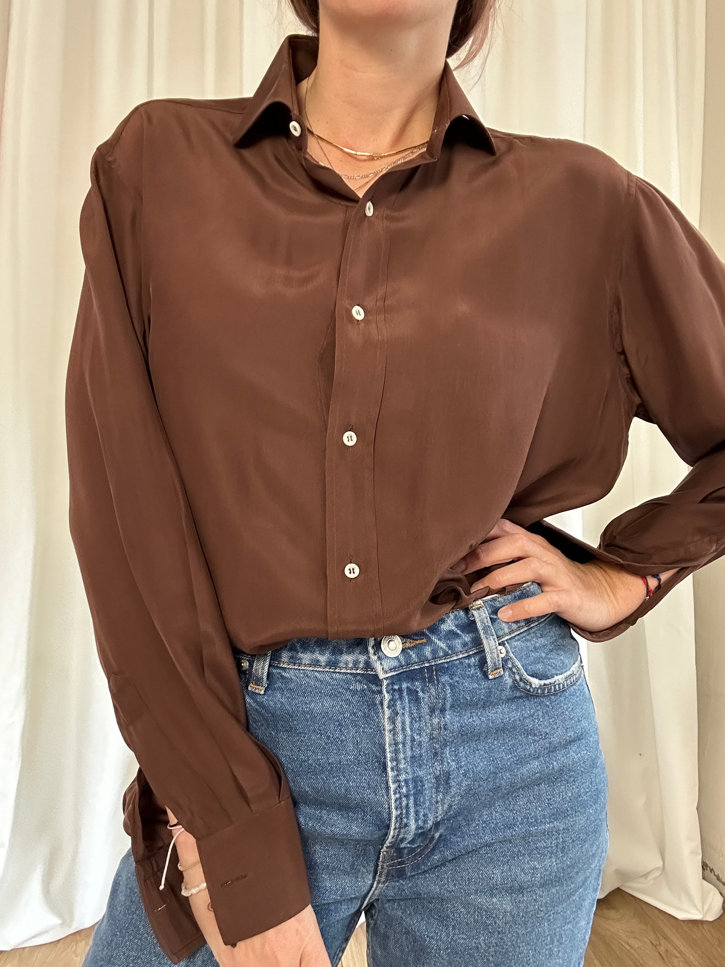 Cioccolatino silk shirt