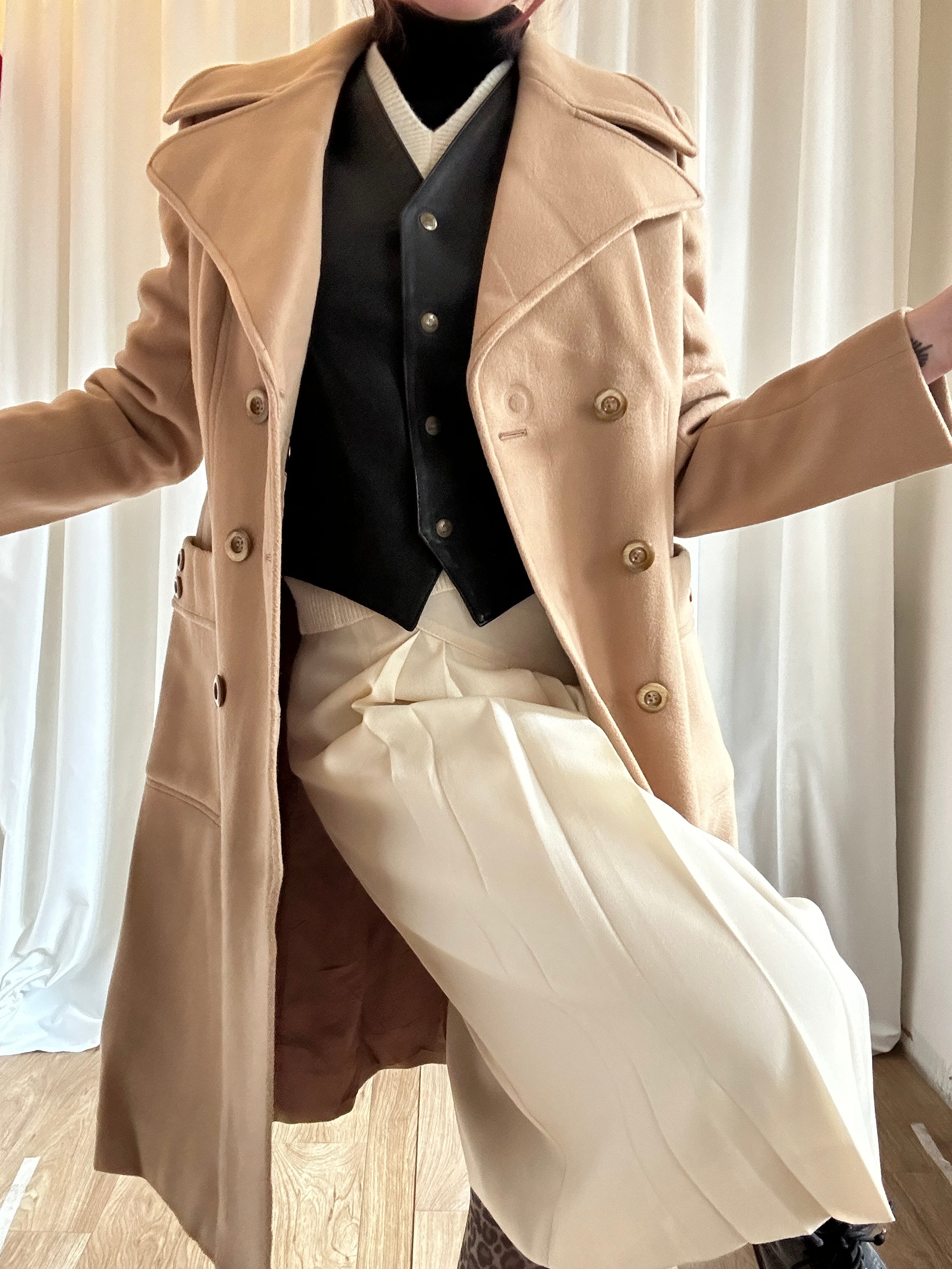 Chic cammello 70s coat