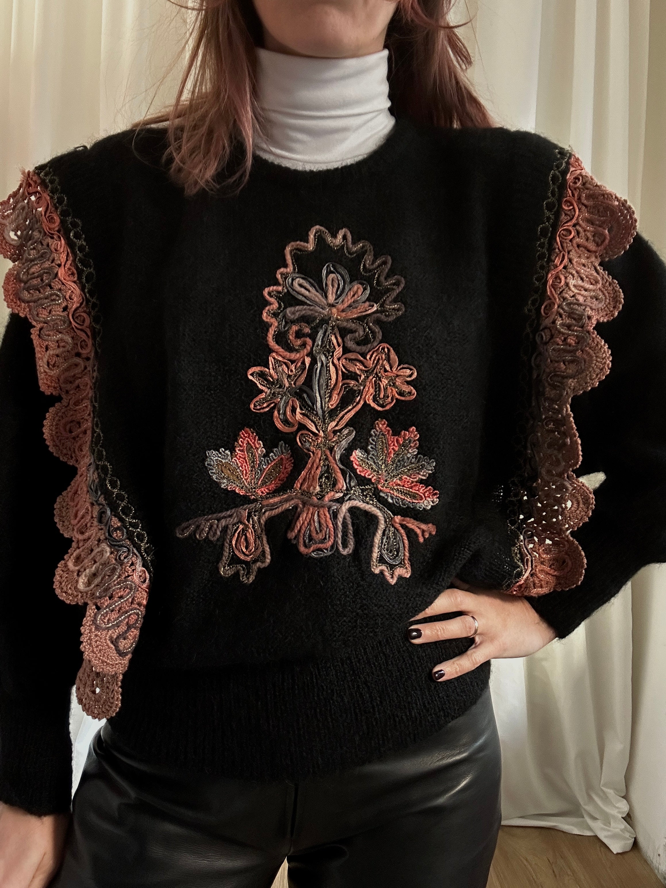 Black Santa sweater