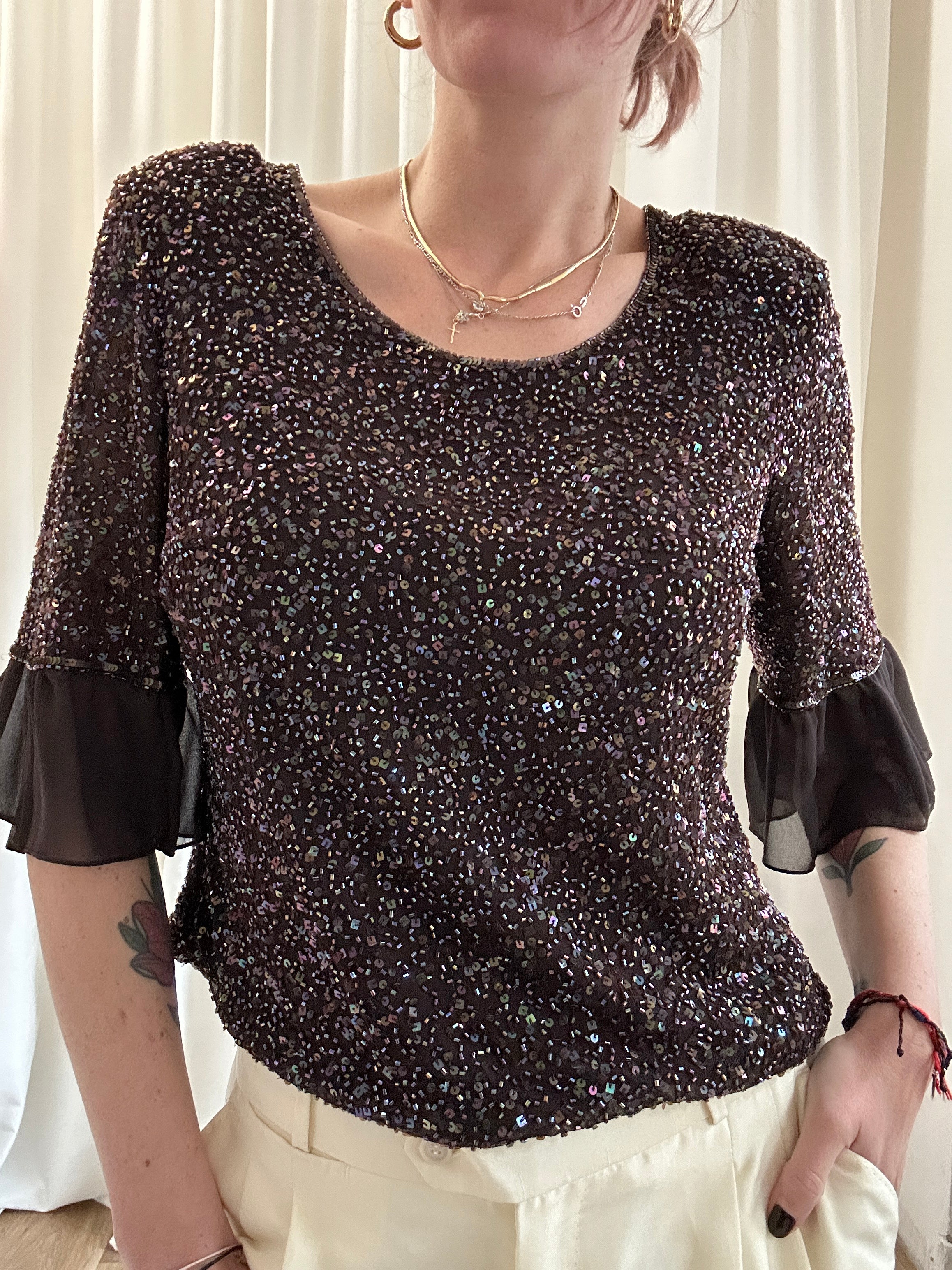 Choco shining shirt