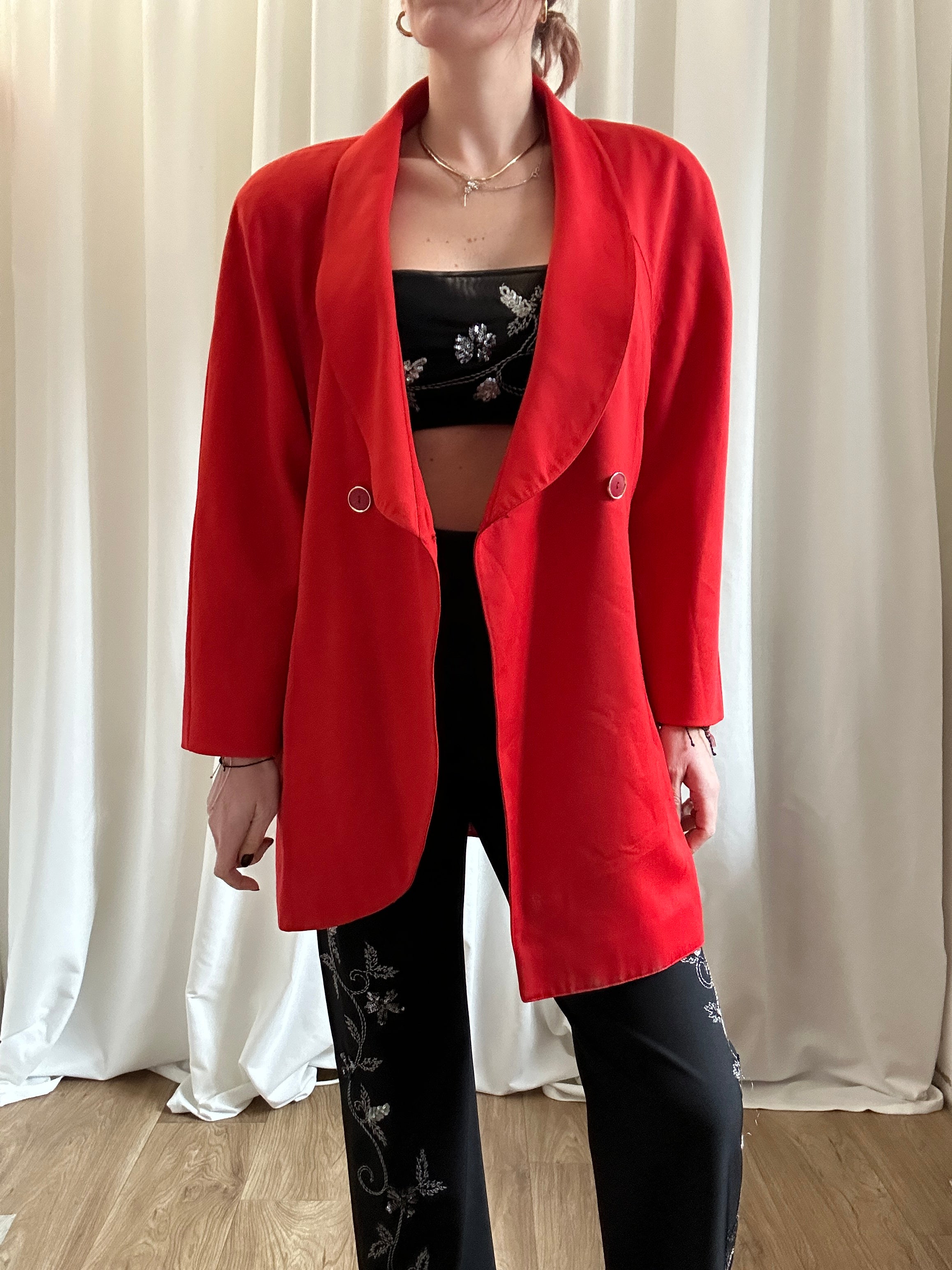 Cherry Fendi blazer