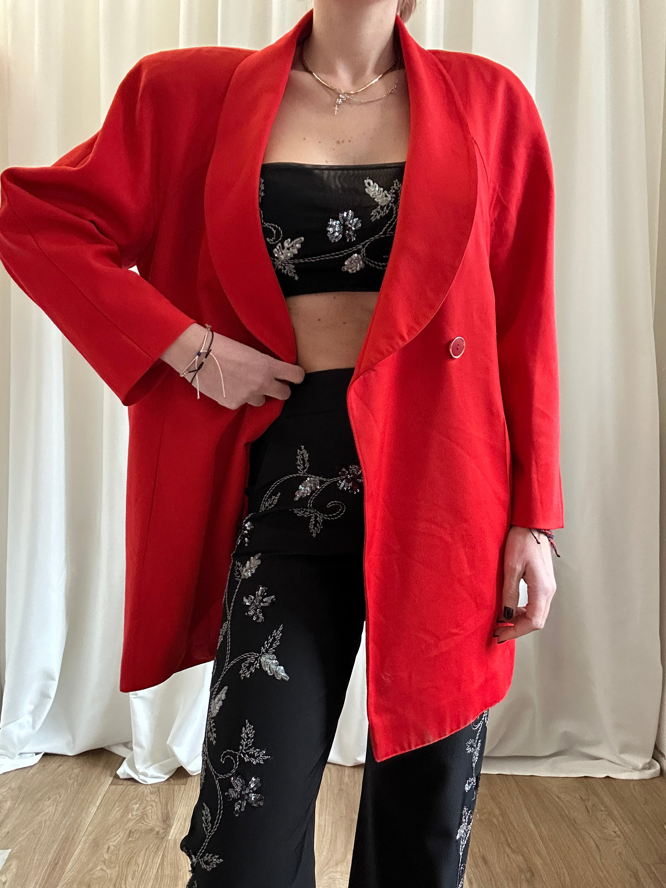 Cherry Fendi blazer