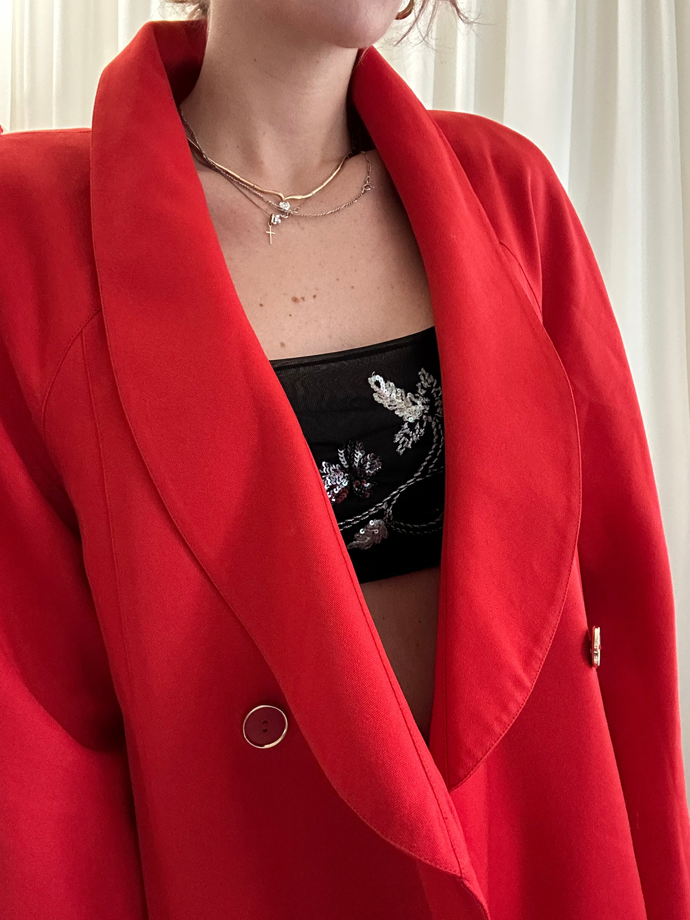 Cherry Fendi blazer