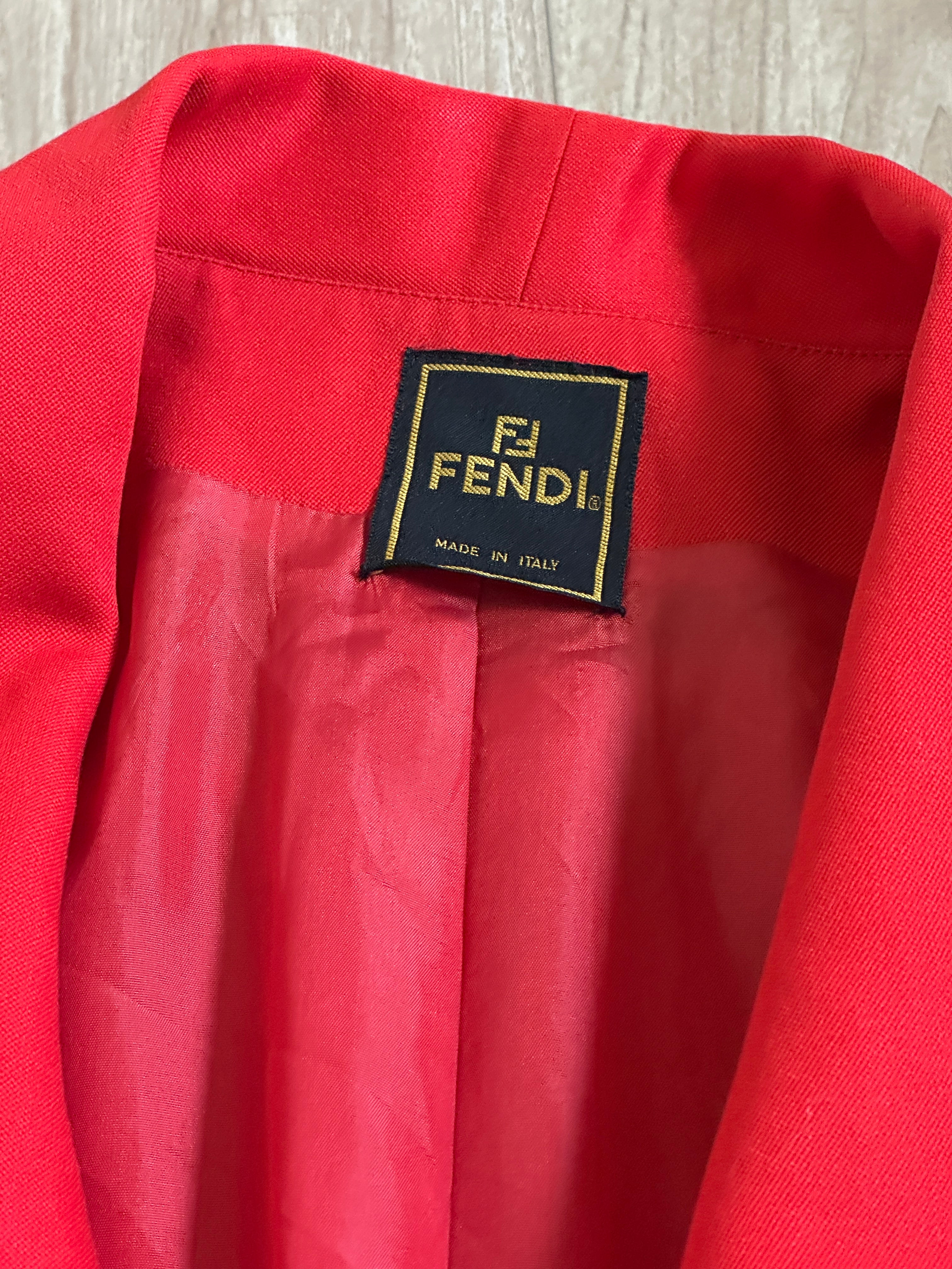 Cherry Fendi blazer