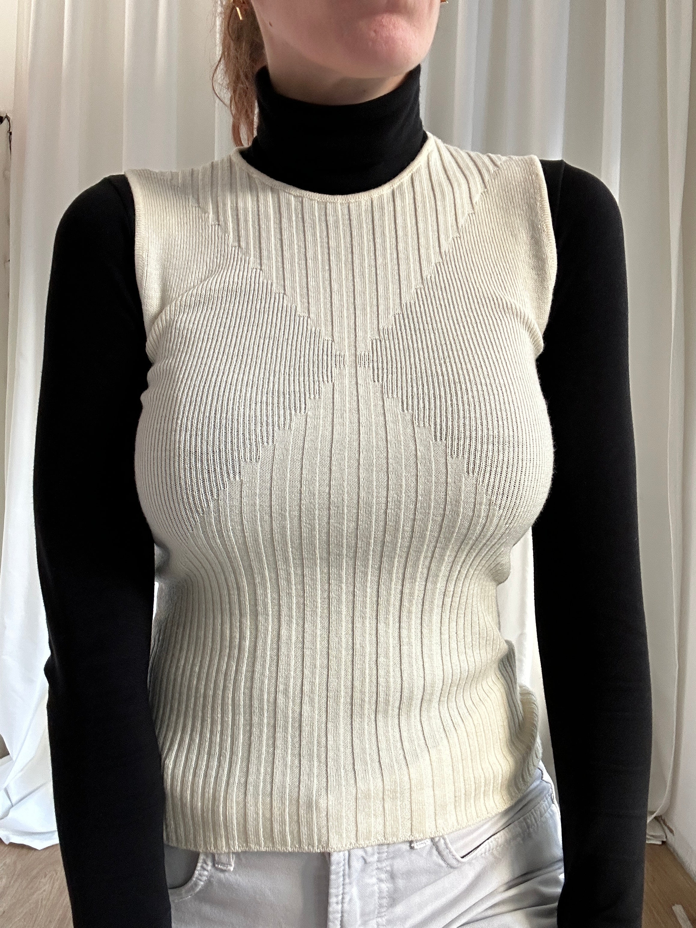 Cream Valentino top