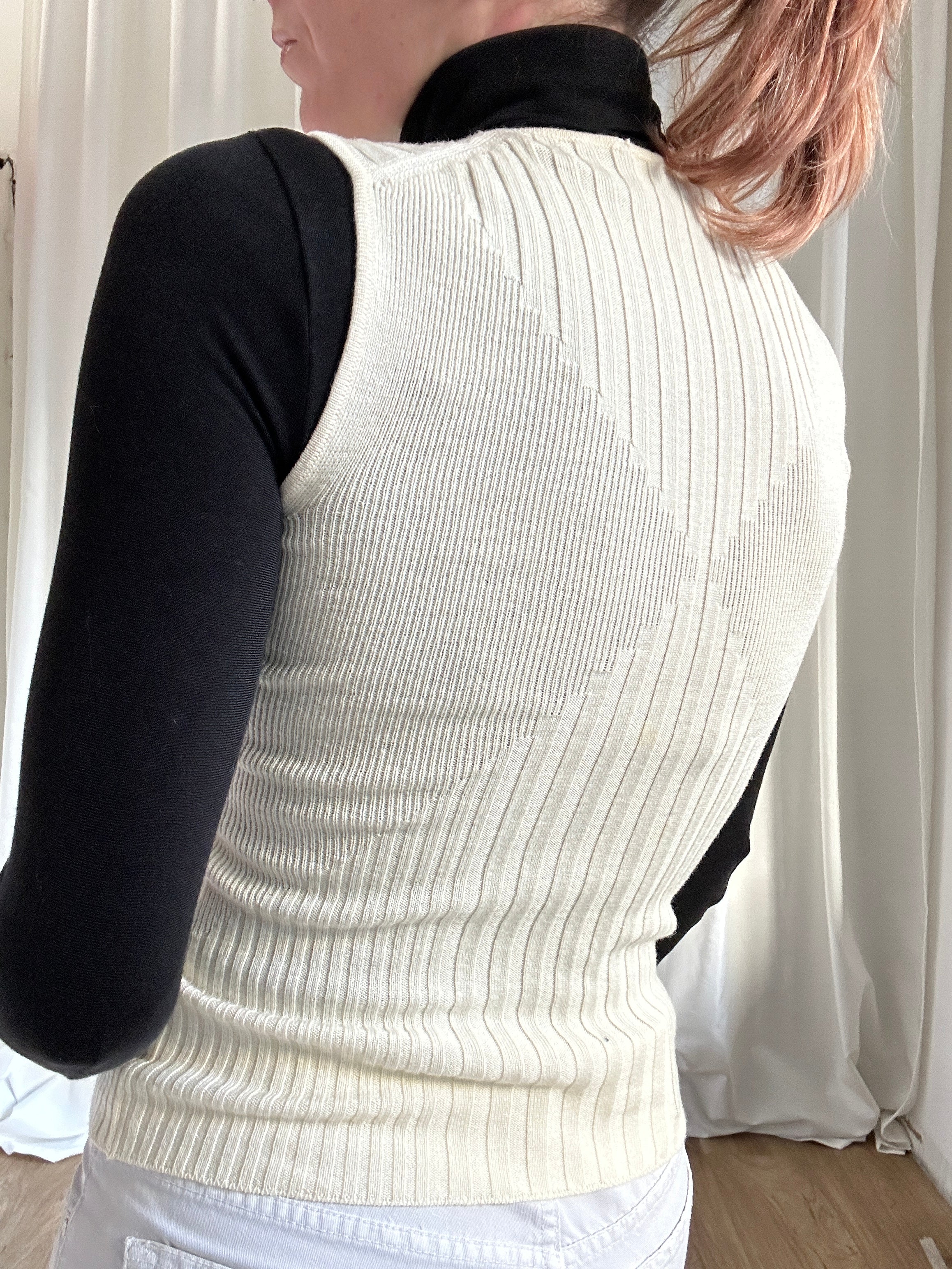 Cream Valentino top
