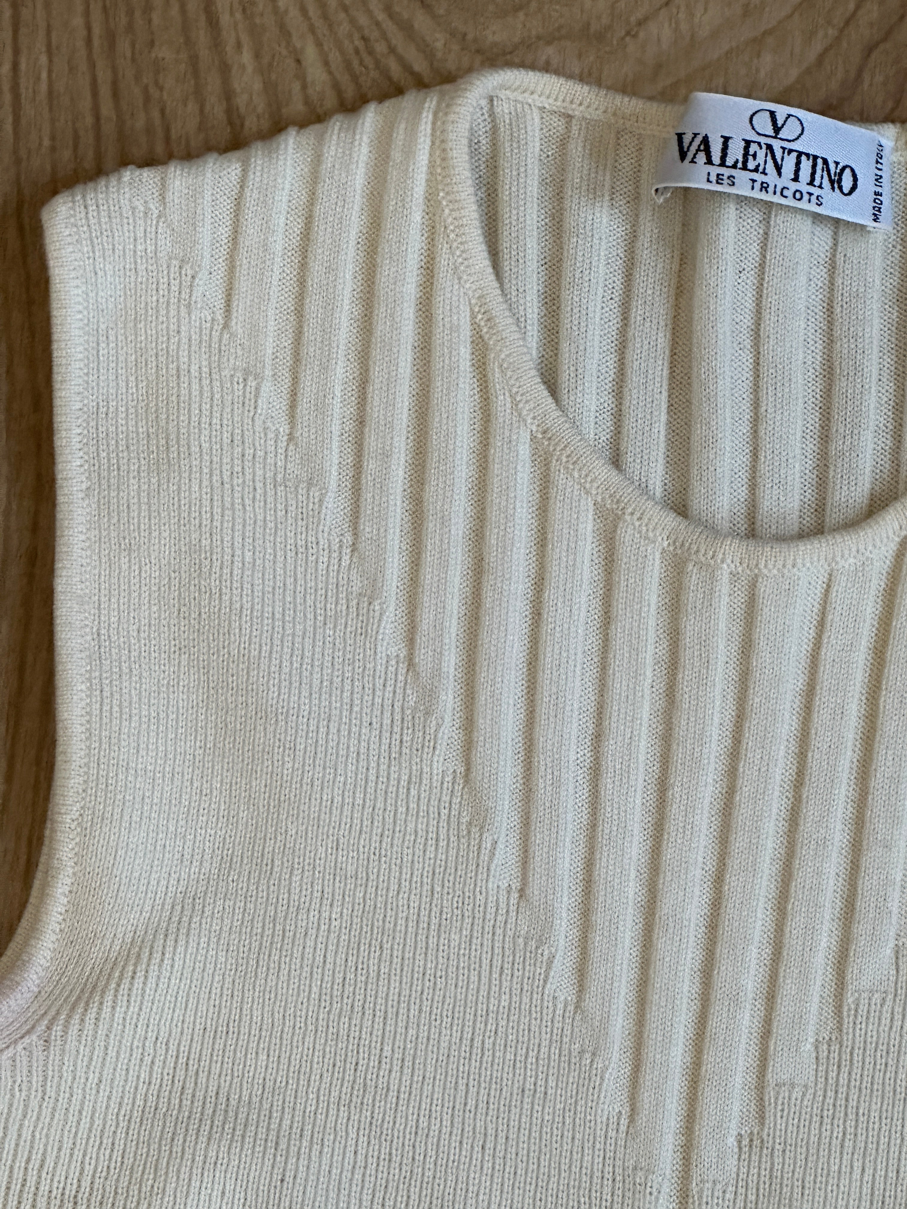 Cream Valentino top