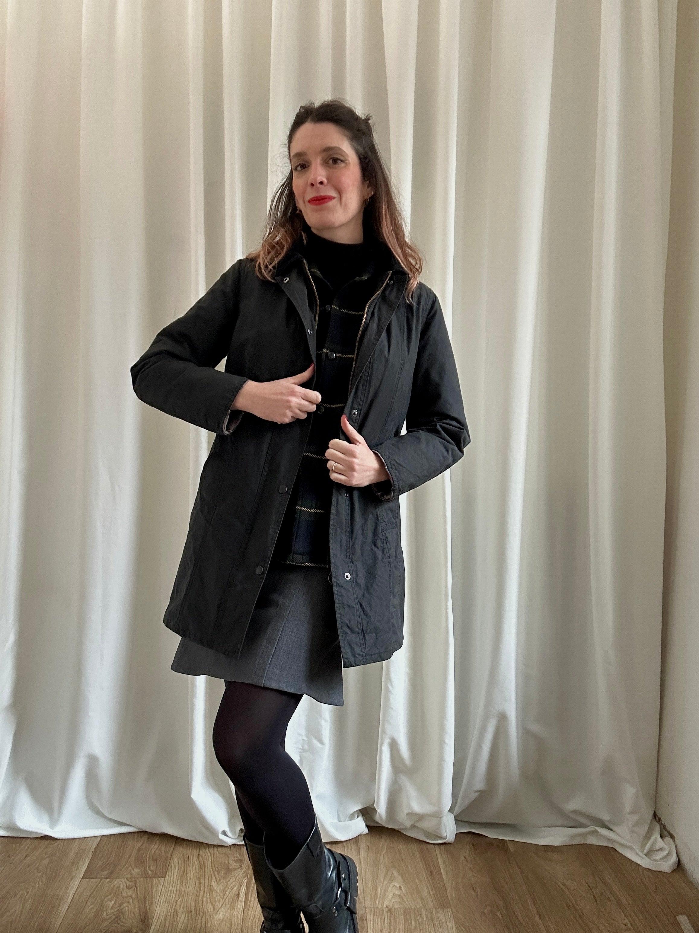 Barbour Waxed Black
