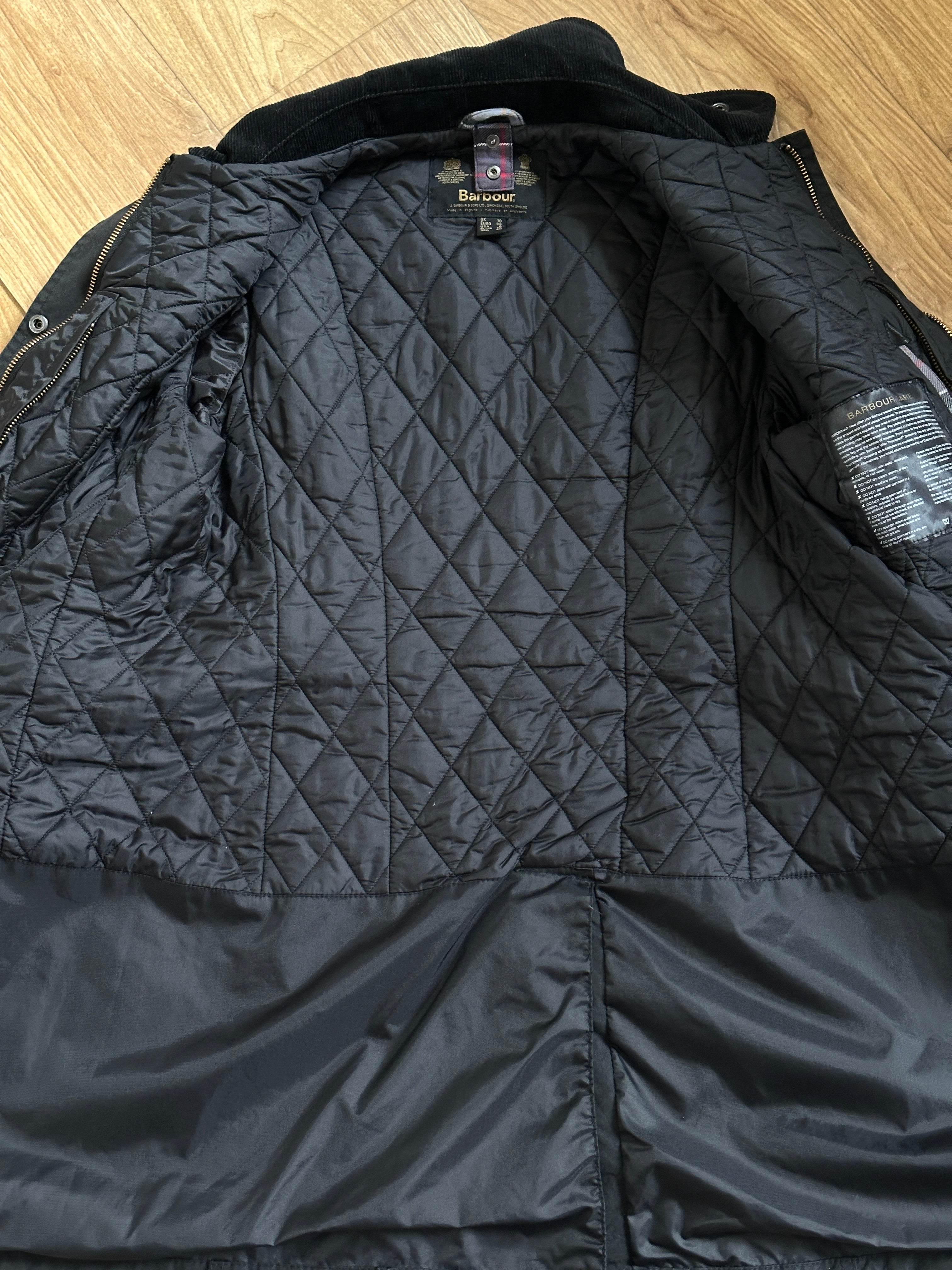 Barbour Waxed Black