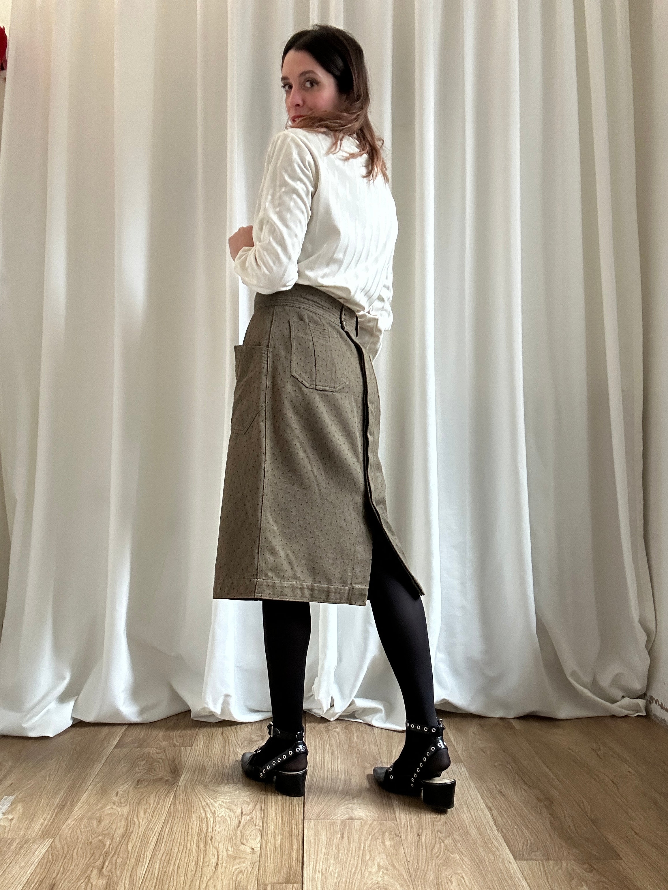 Fendi Pois Skirt
