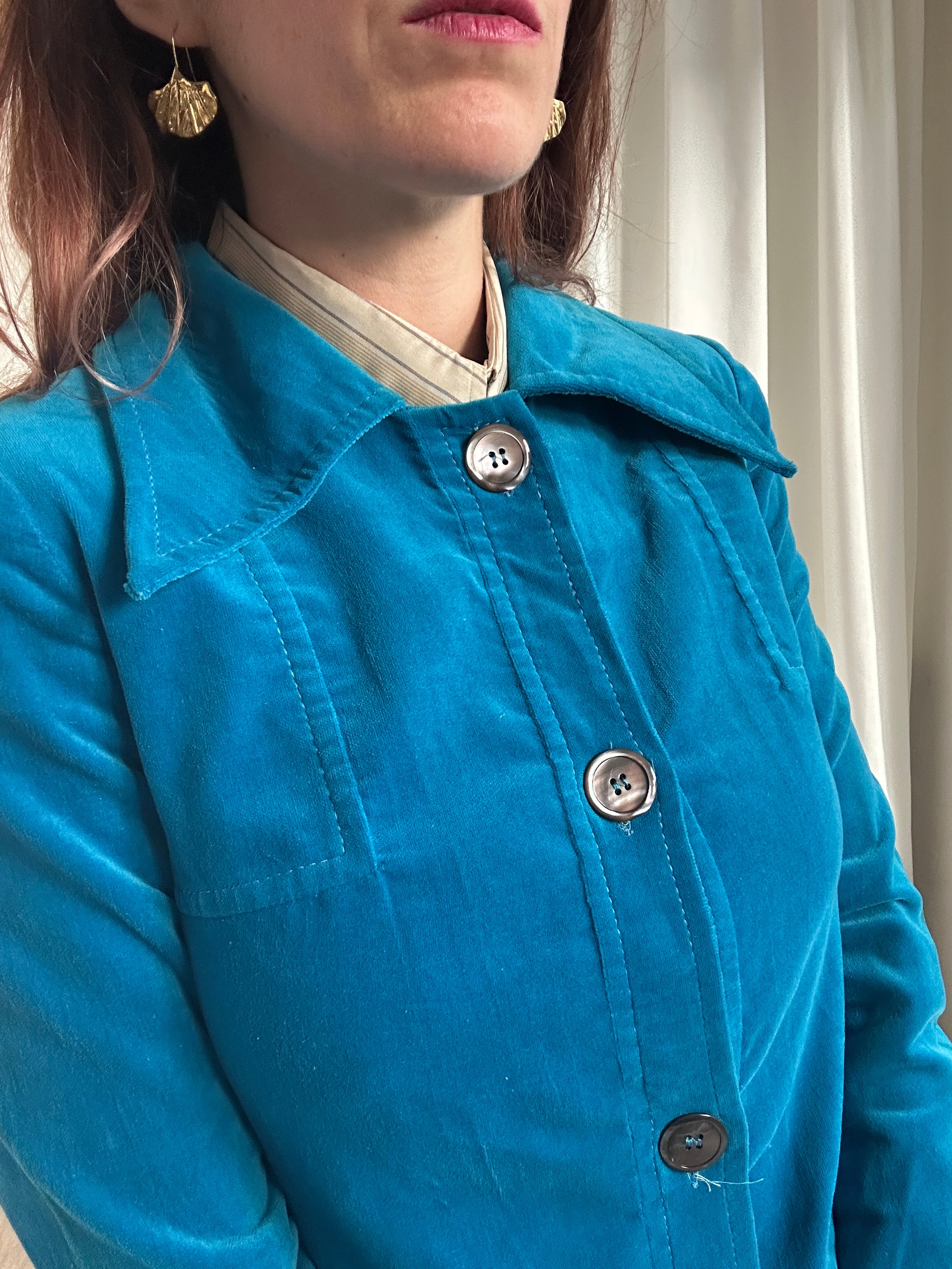 Turchese Velluto Blazer