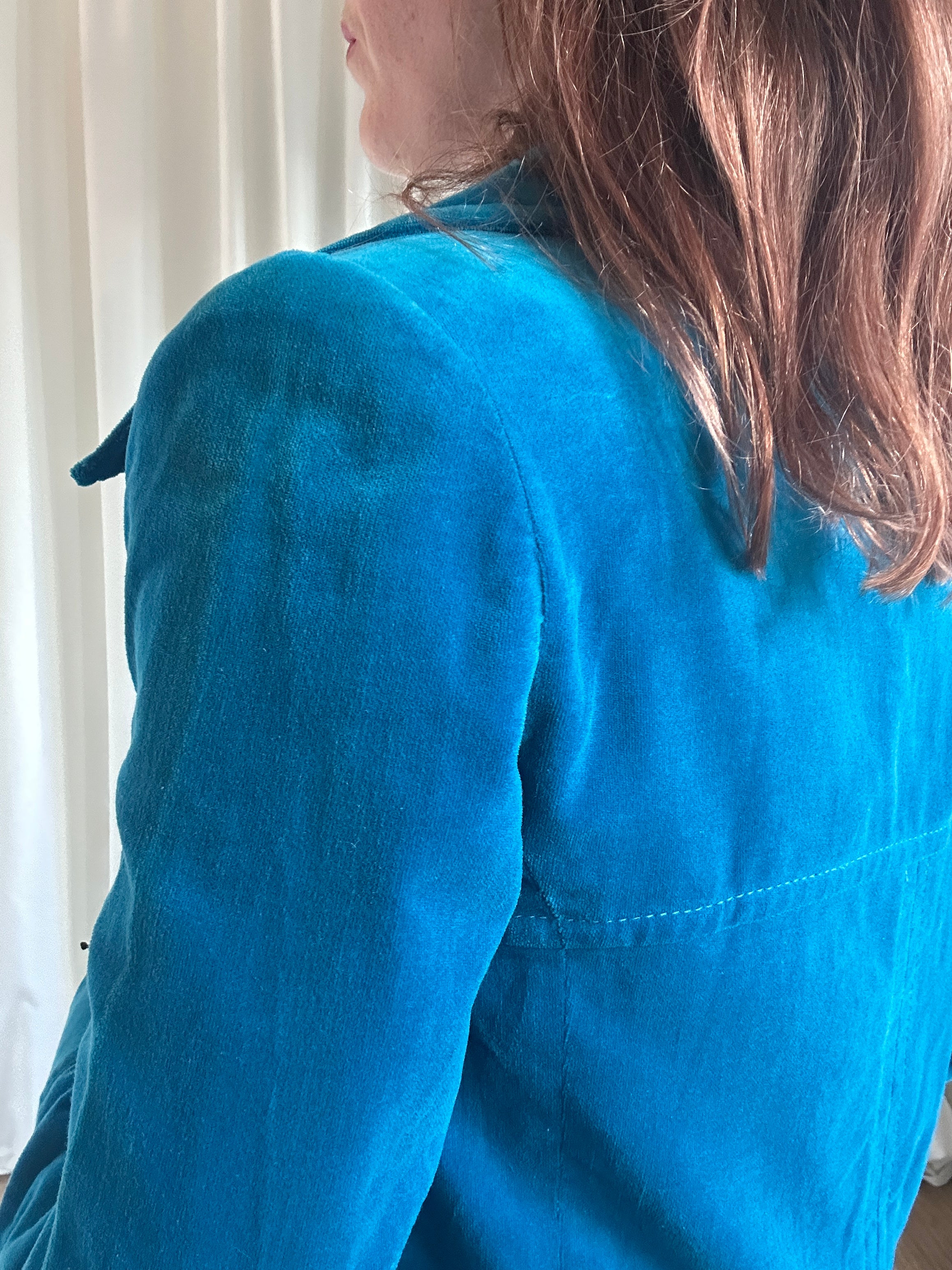 Turchese Velluto Blazer
