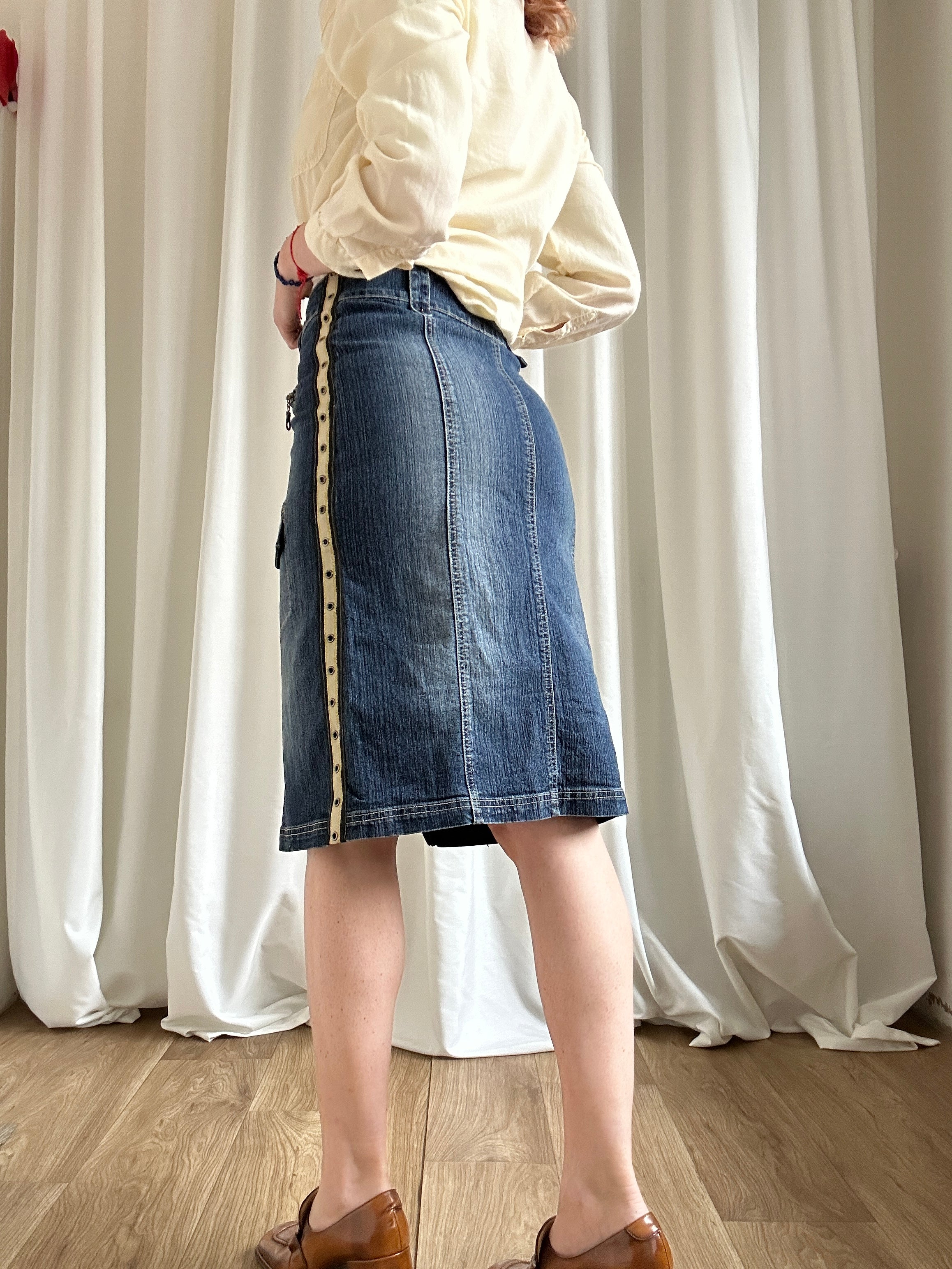 Y2k zip Skirt