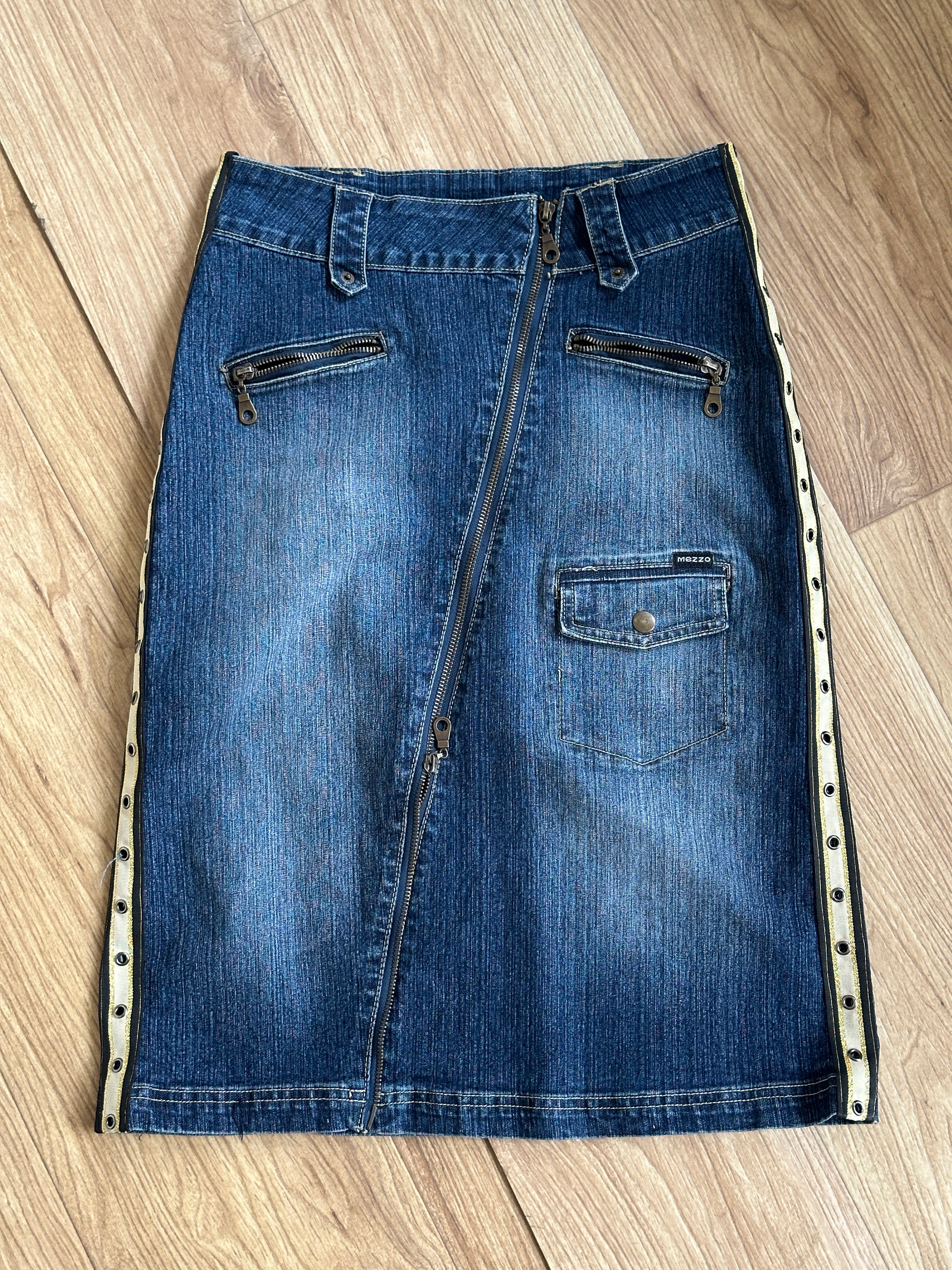 Y2k zip Skirt