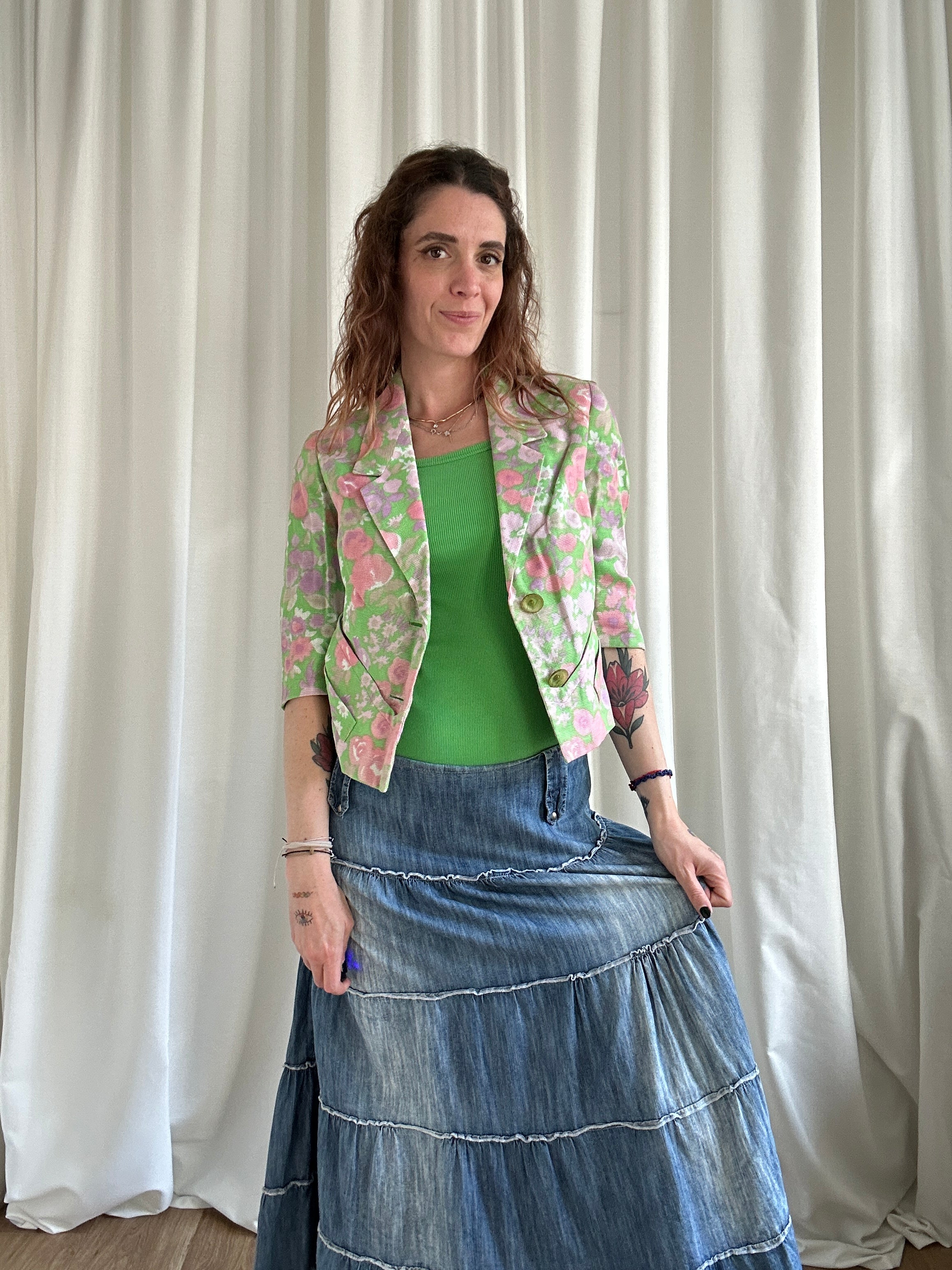 Green Bolero Blazer