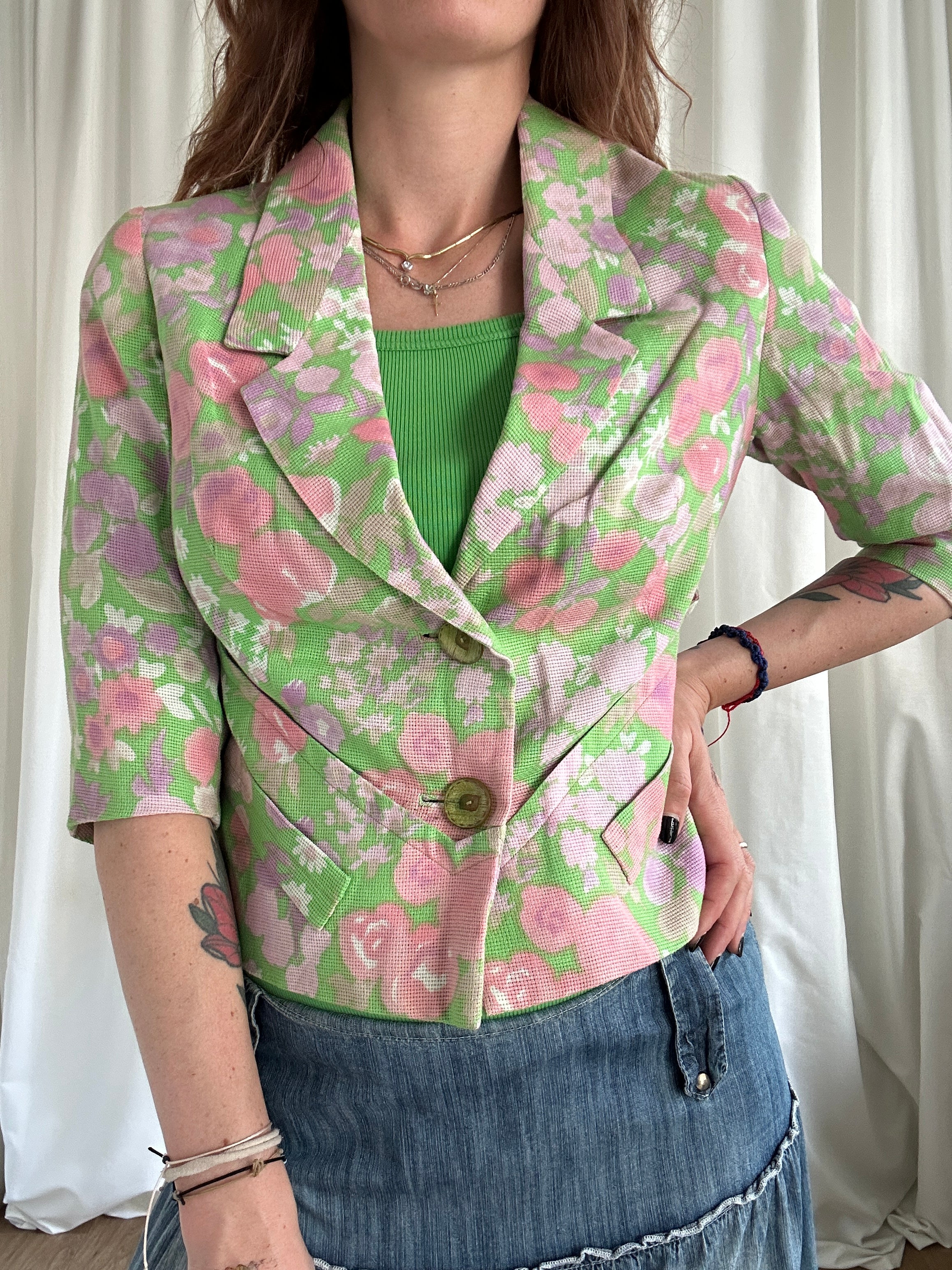 Green Bolero Blazer