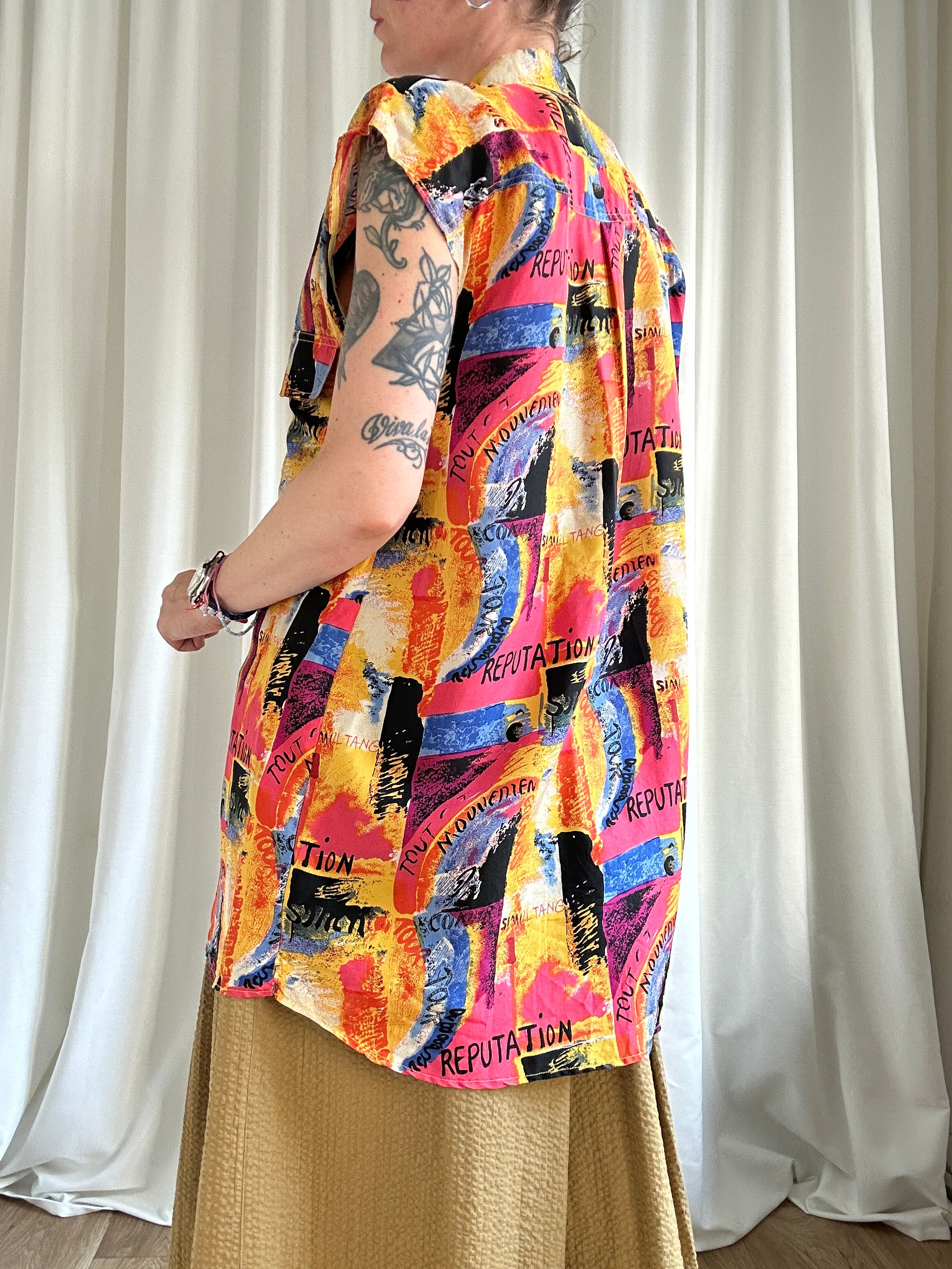 Reputation silk shirt
