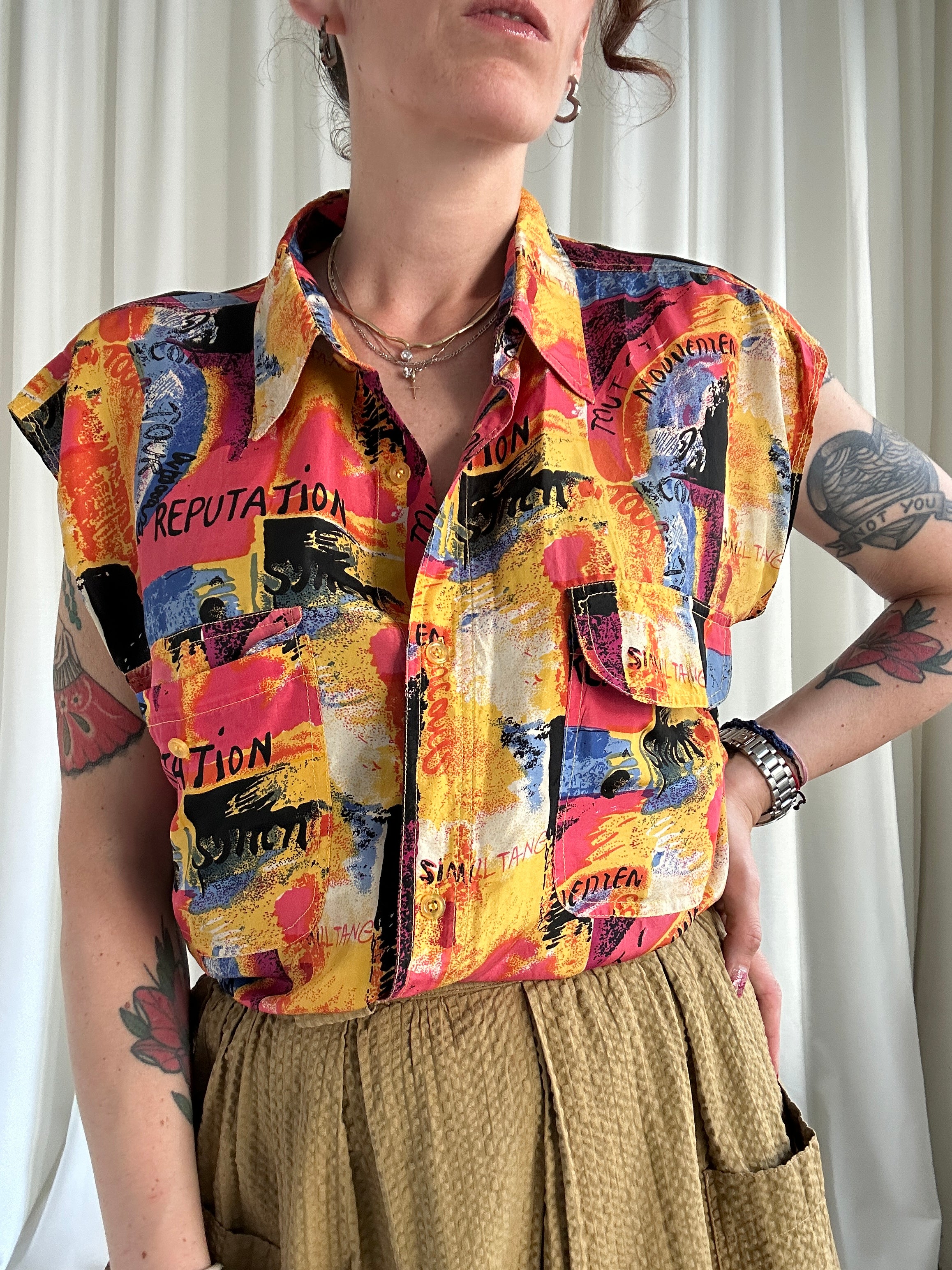Reputation silk shirt